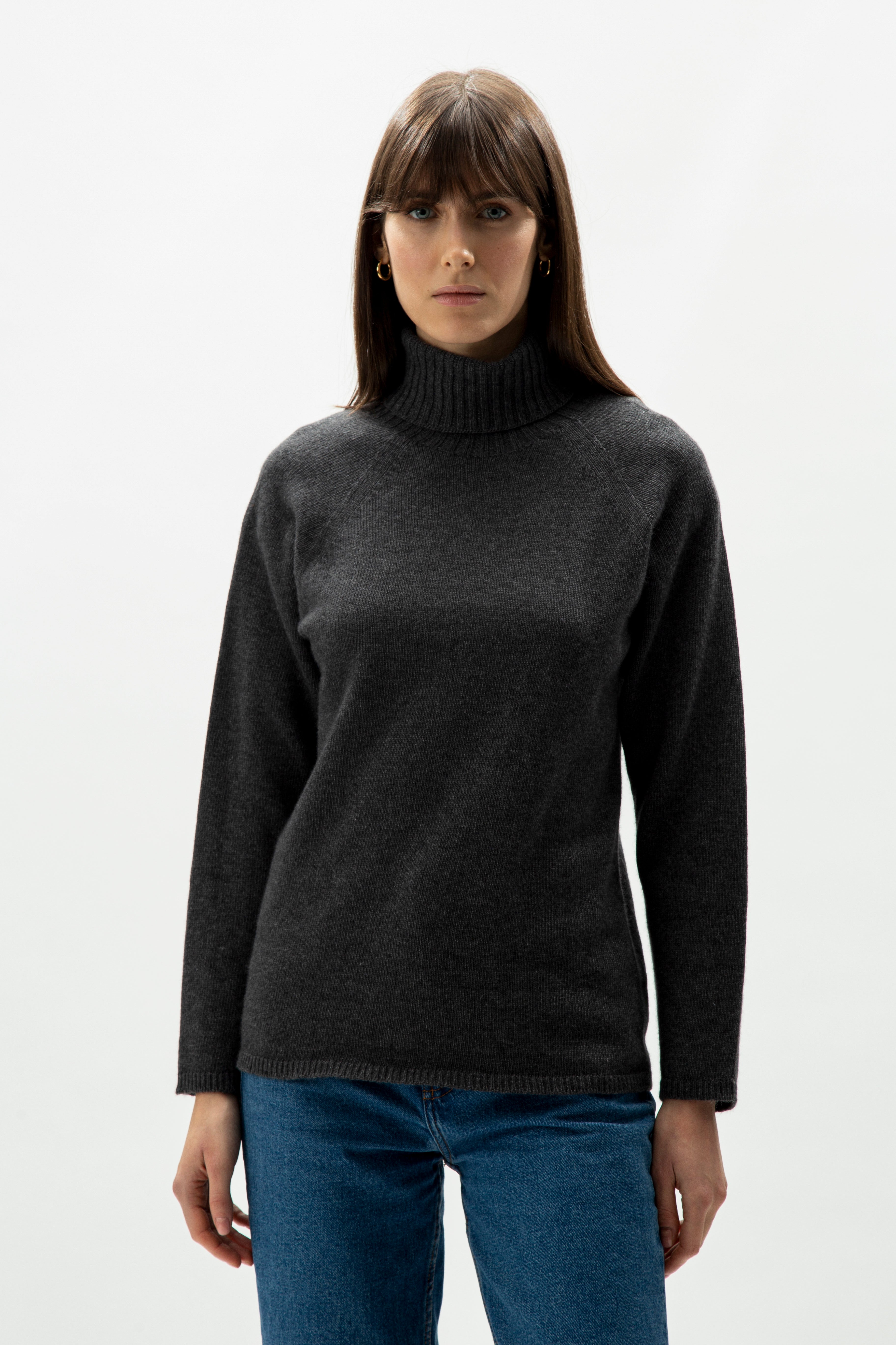 Dolcevita in misto cashmere (3D-Knit)