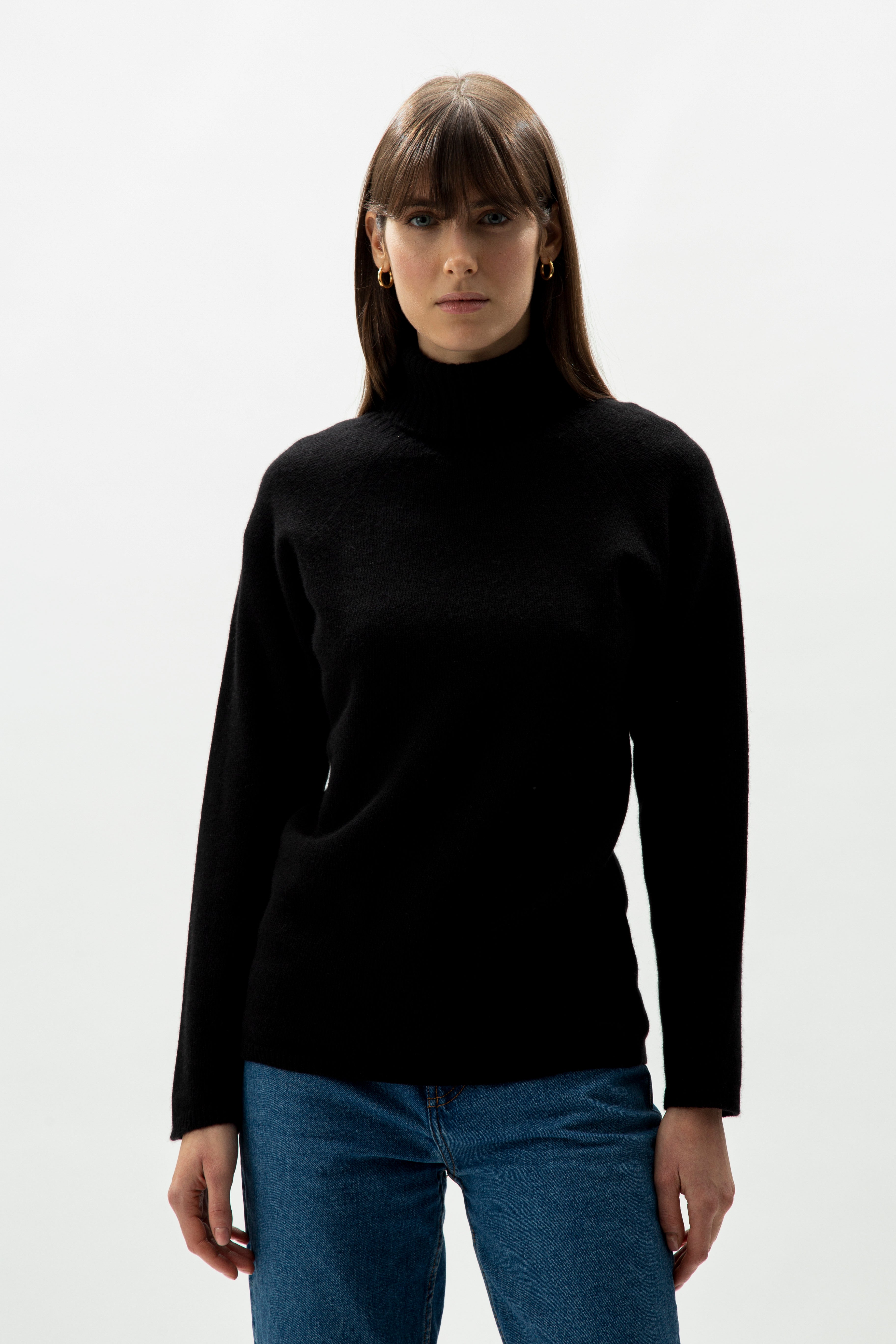 Dolcevita in misto cashmere (3D-Knit)