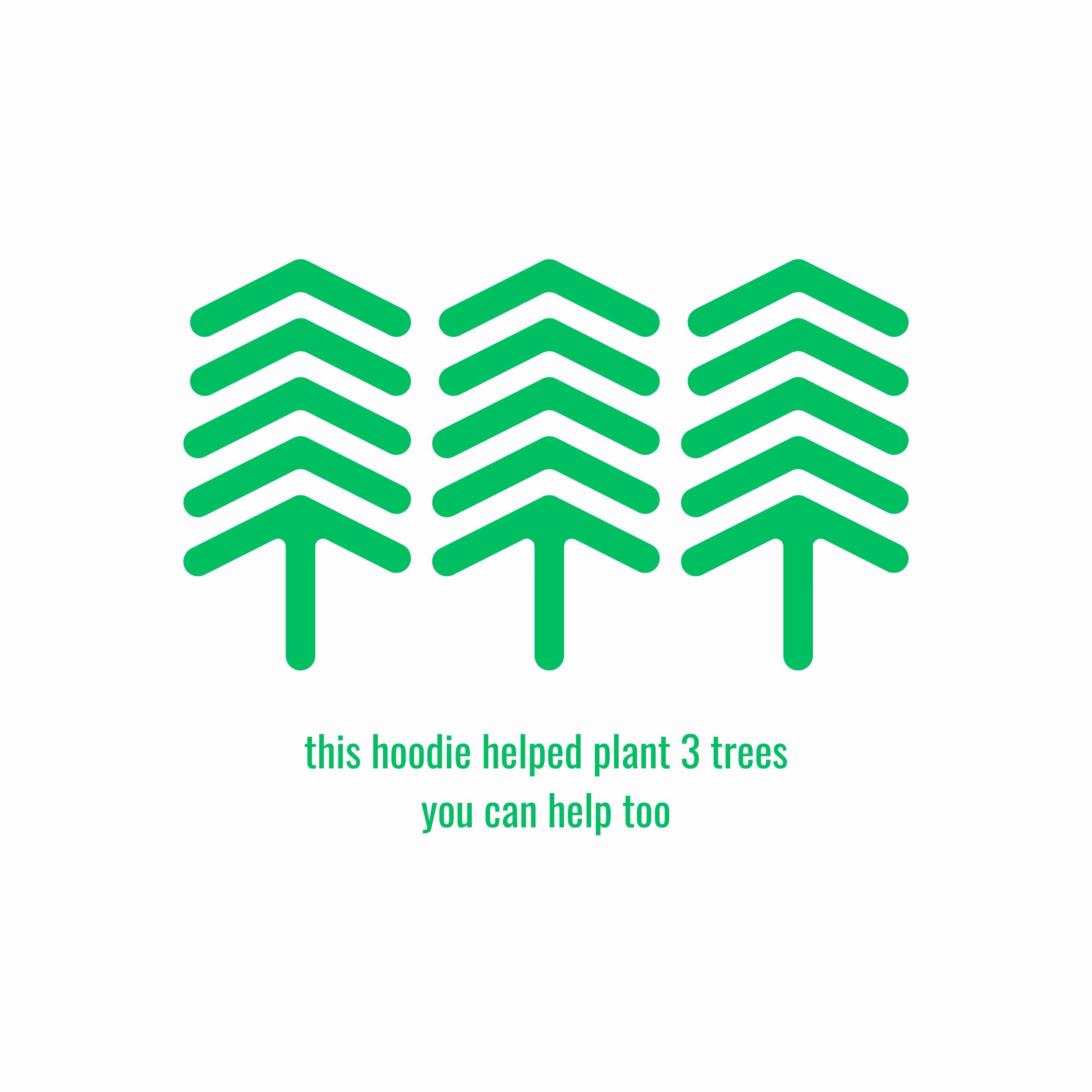 Felpa con cappuccio III Trees - Nibe Clothing