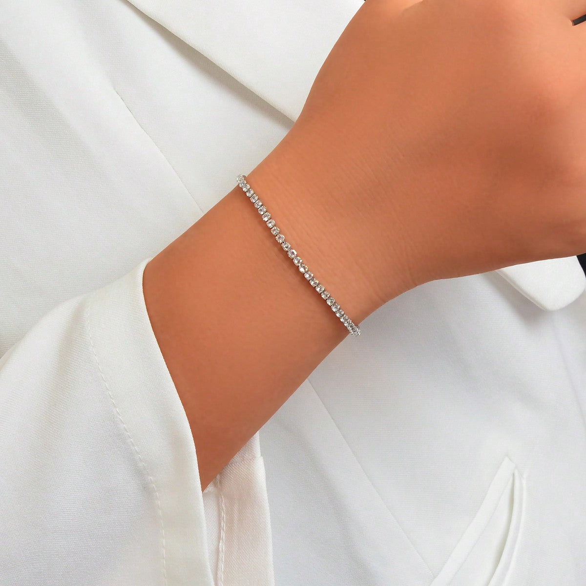 Bracciale con chiusura scorrevole