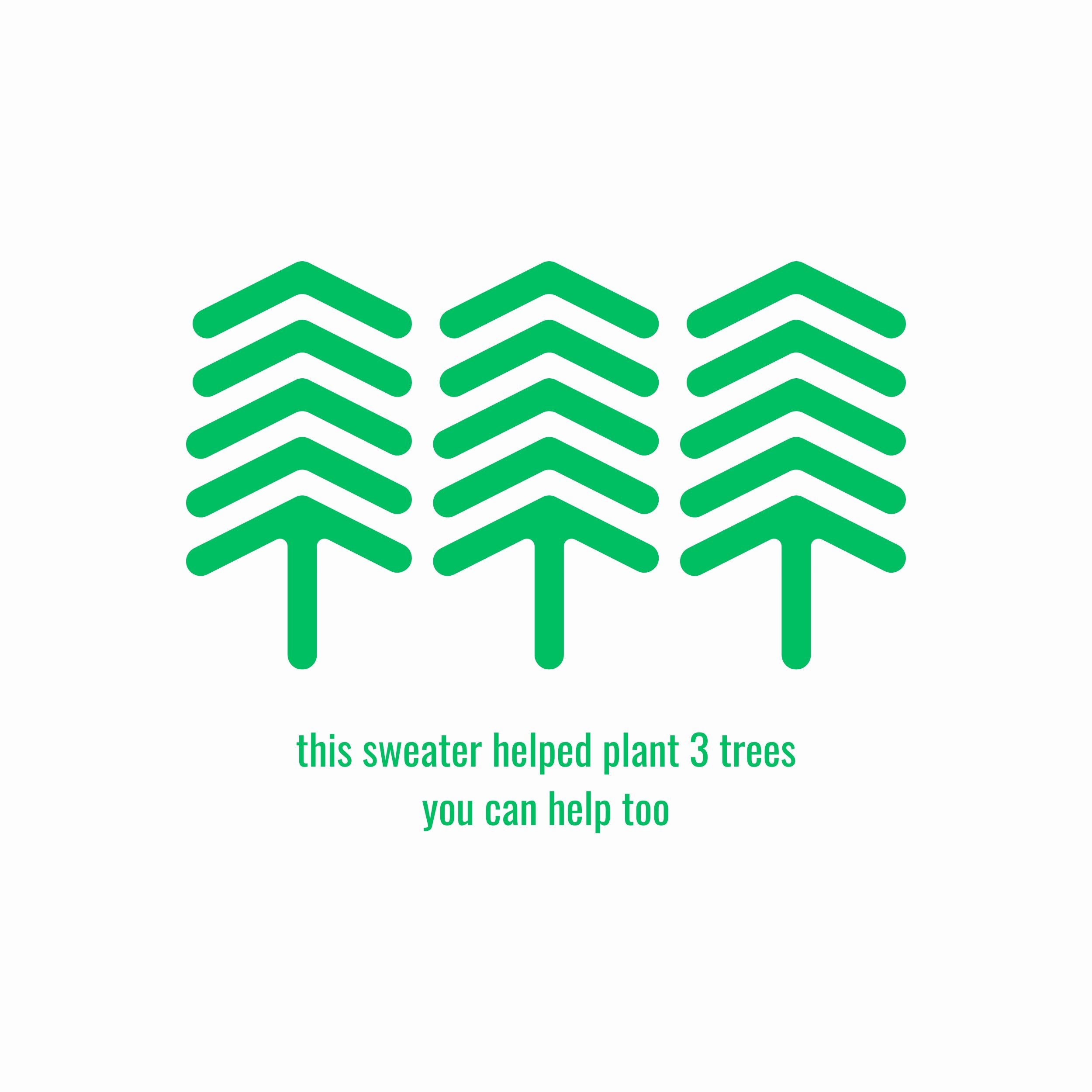 Felpa girocollo III Trees - Nibe Clothing