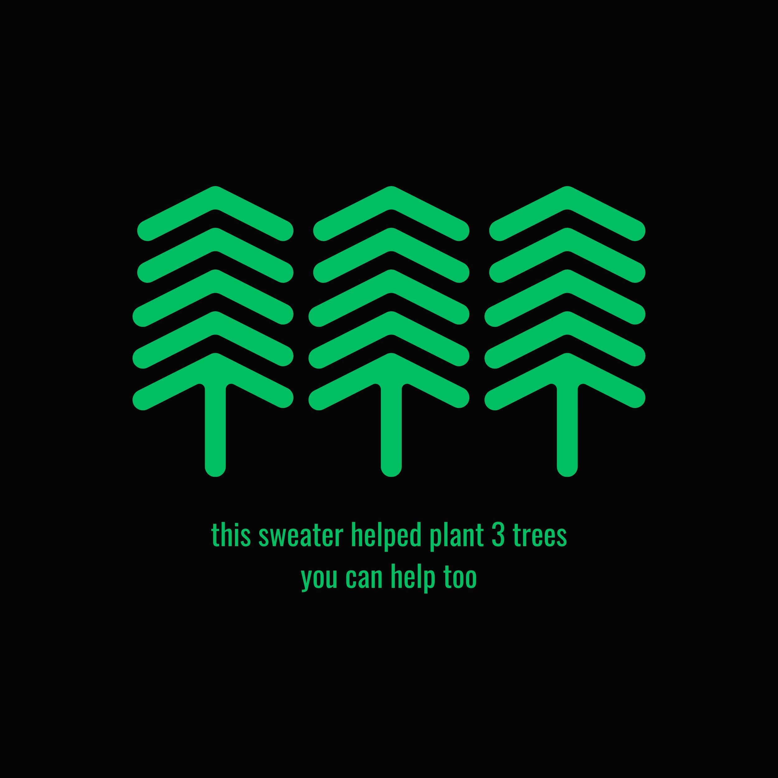 Felpa girocollo III Trees - Nibe Clothing