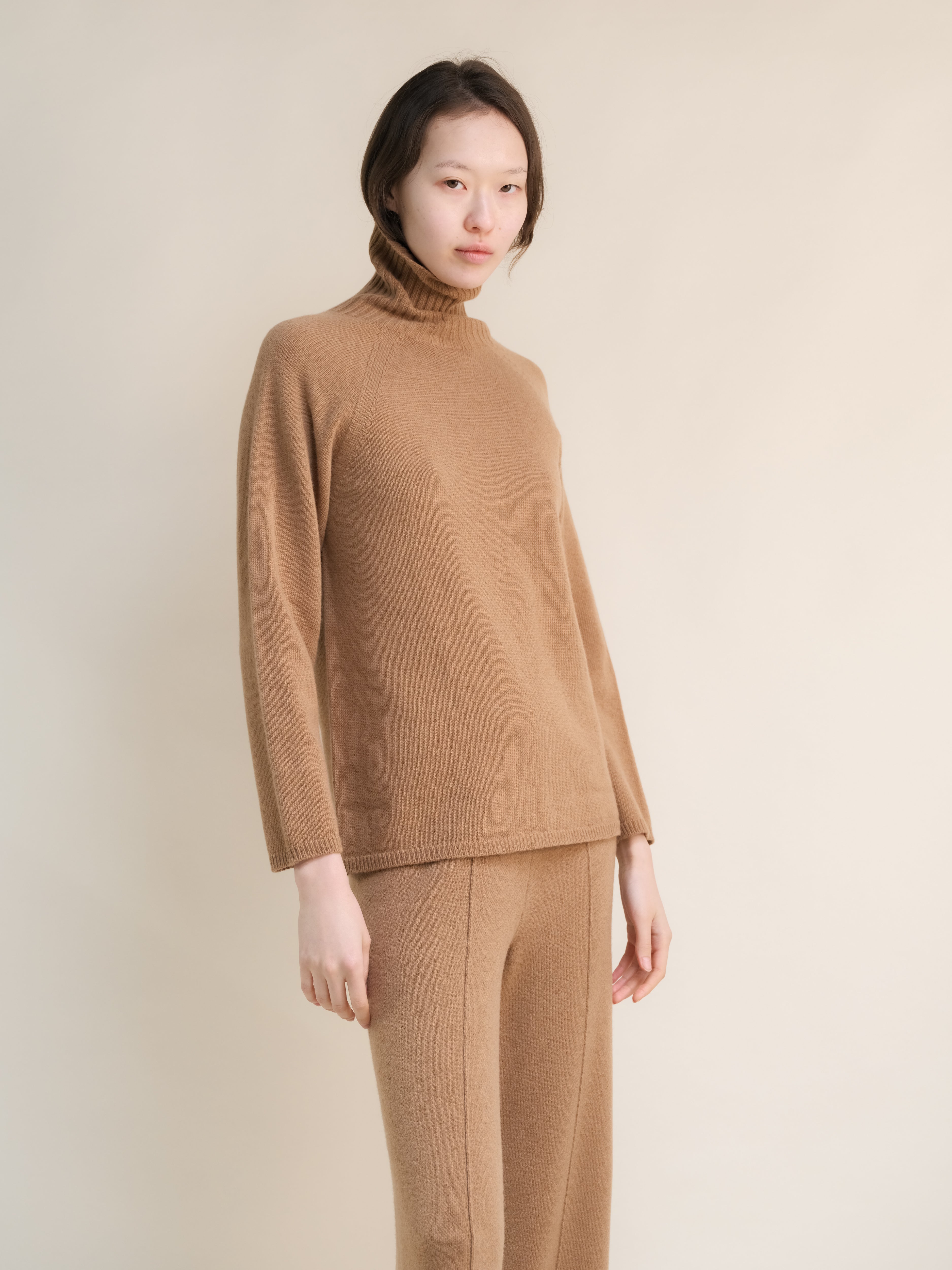 Dolcevita in misto cashmere (3D-Knit)