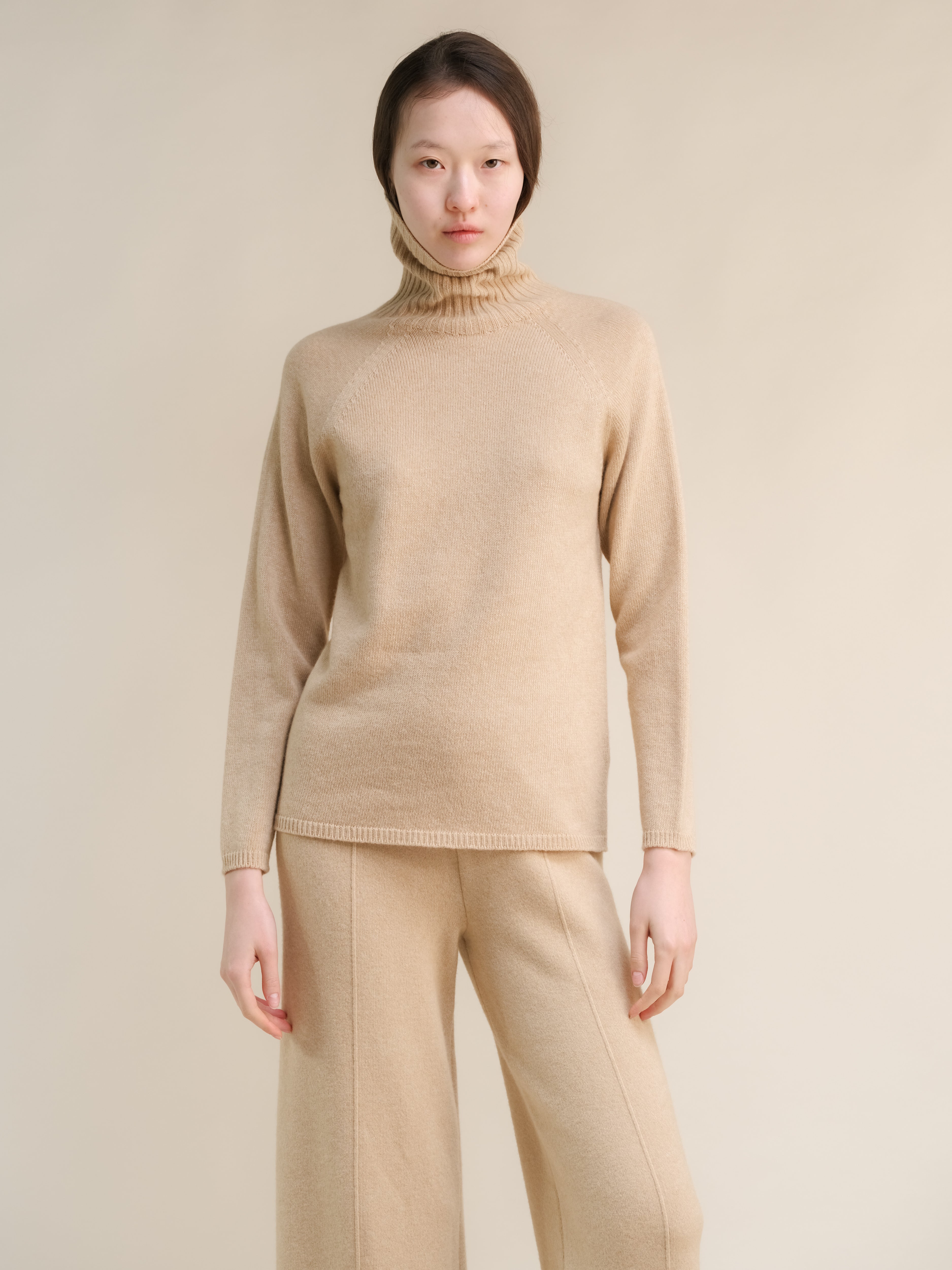 Dolcevita in misto cashmere (3D-Knit)