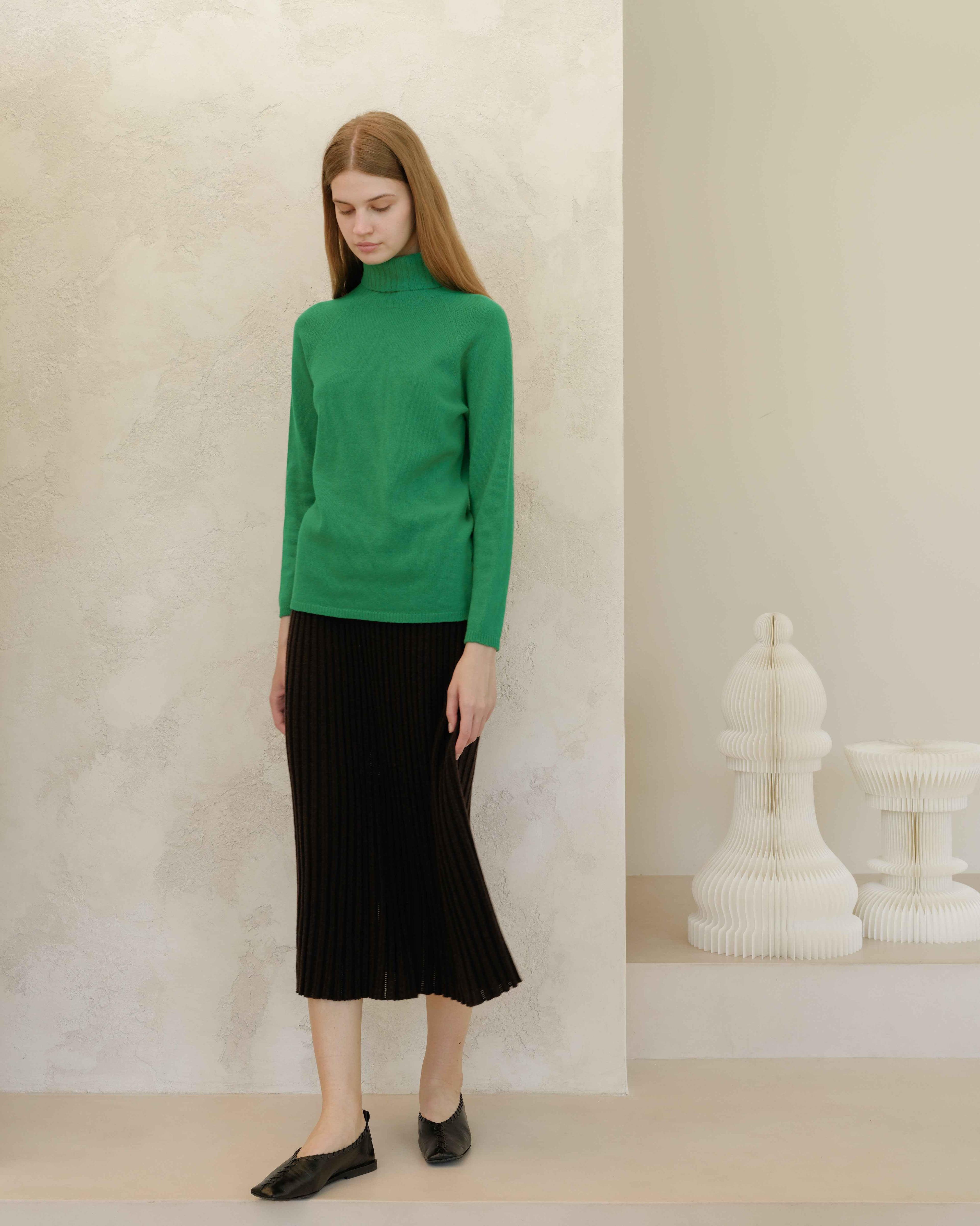 Cashmere Mix Turtleneck Sweater (3D-Knit)