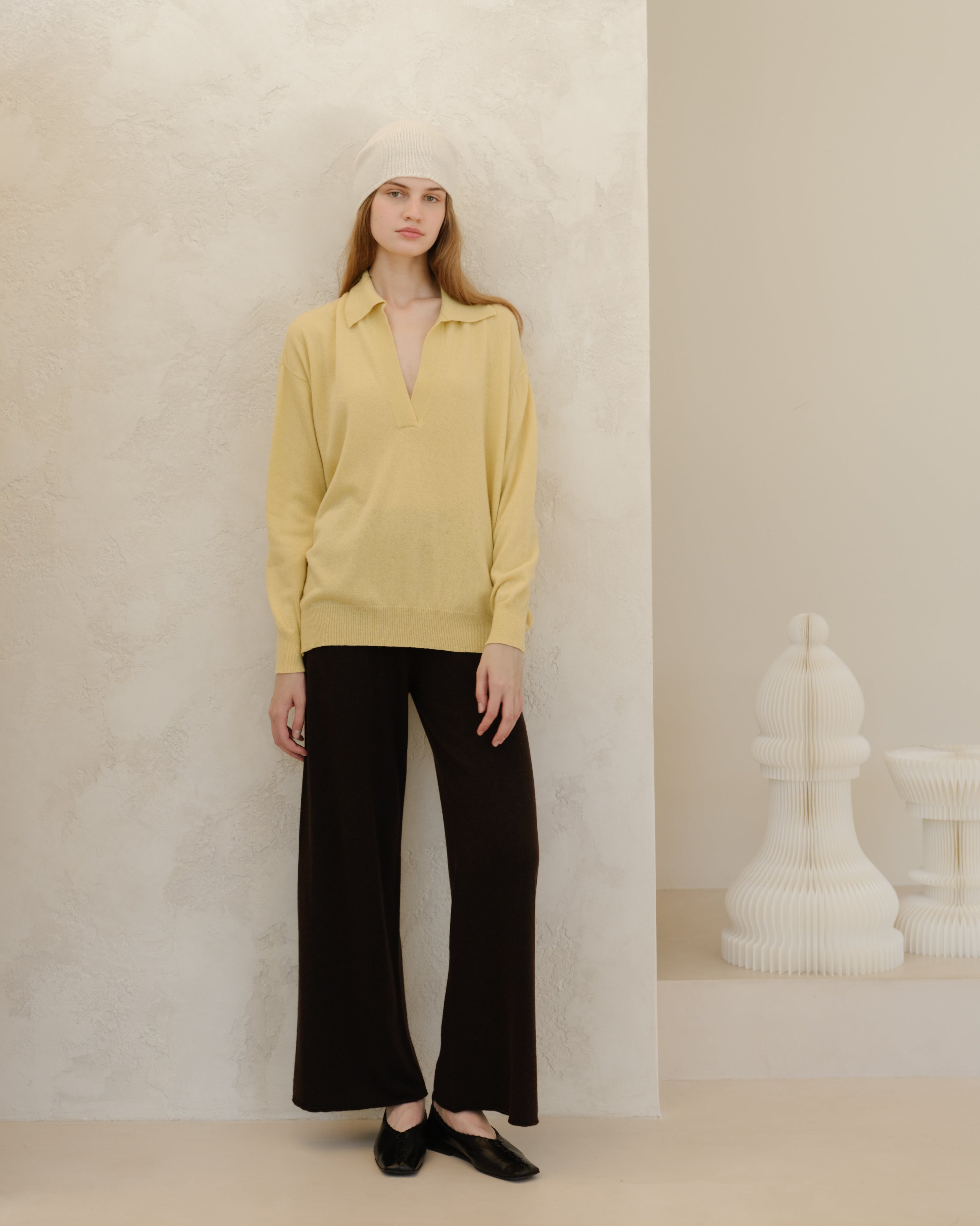 Polo in misto cashmere