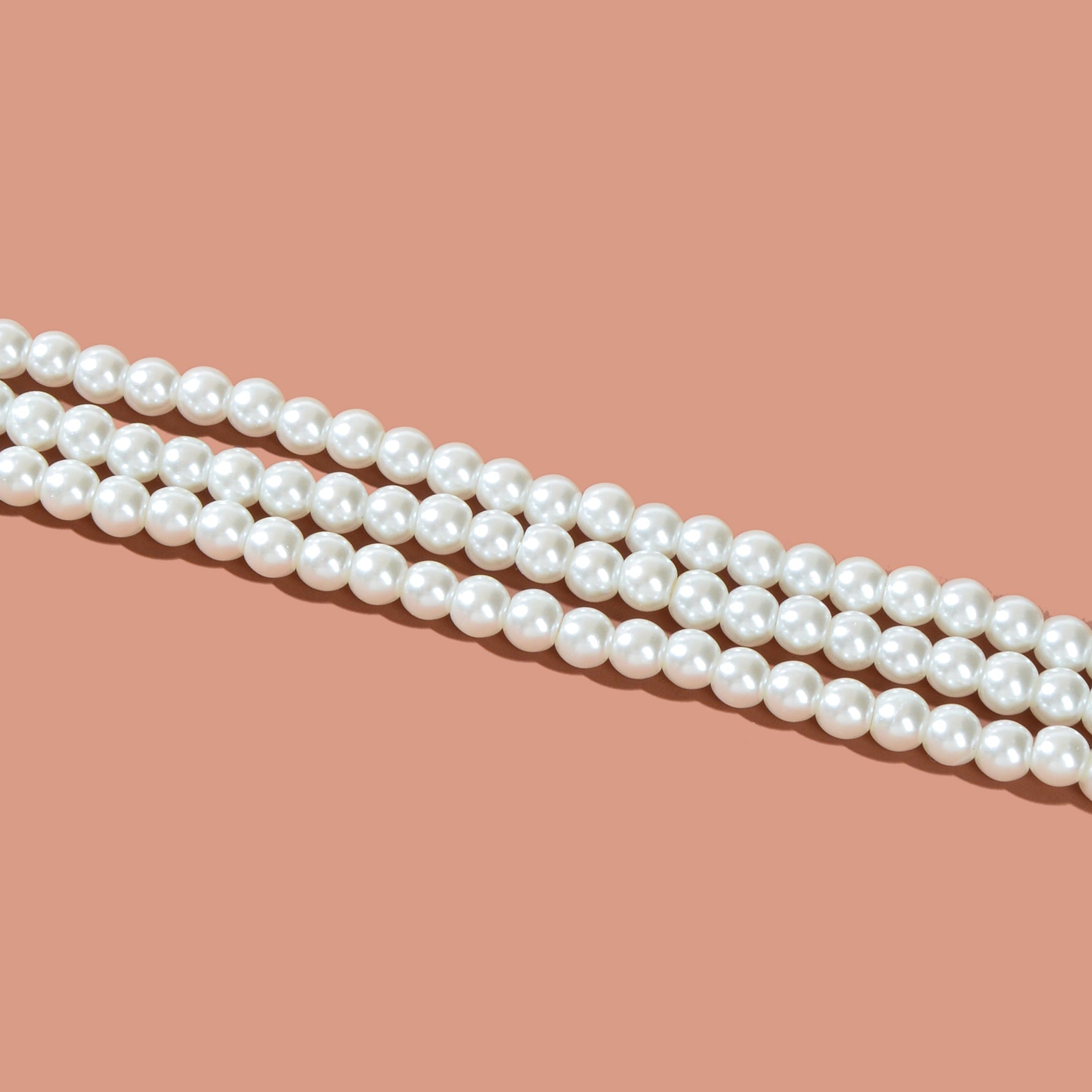 Collana a tre fili con perline