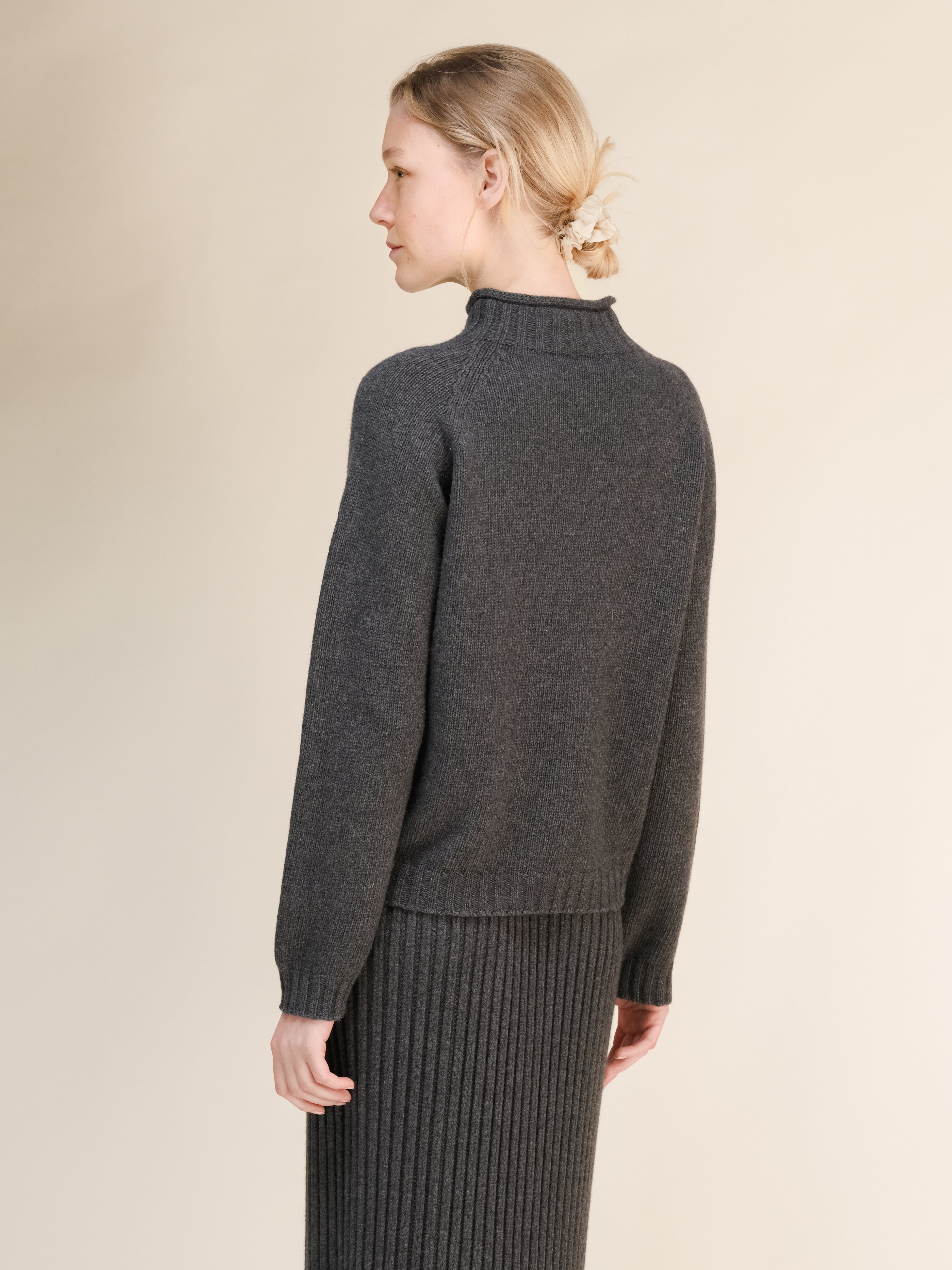 Maglione a trecce “Ricciolo” in misto cashmere (3D-Knit)