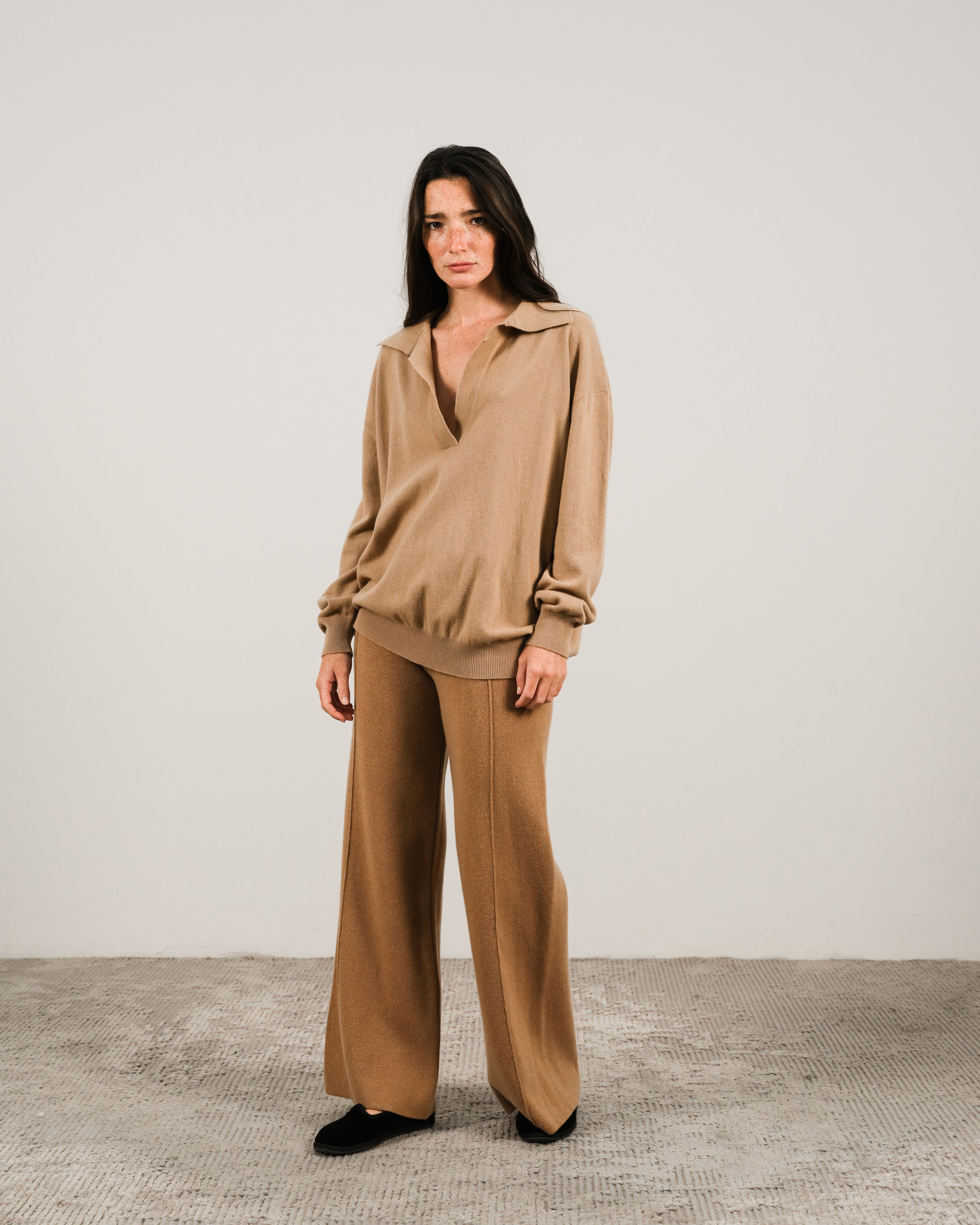 Polo in misto cashmere