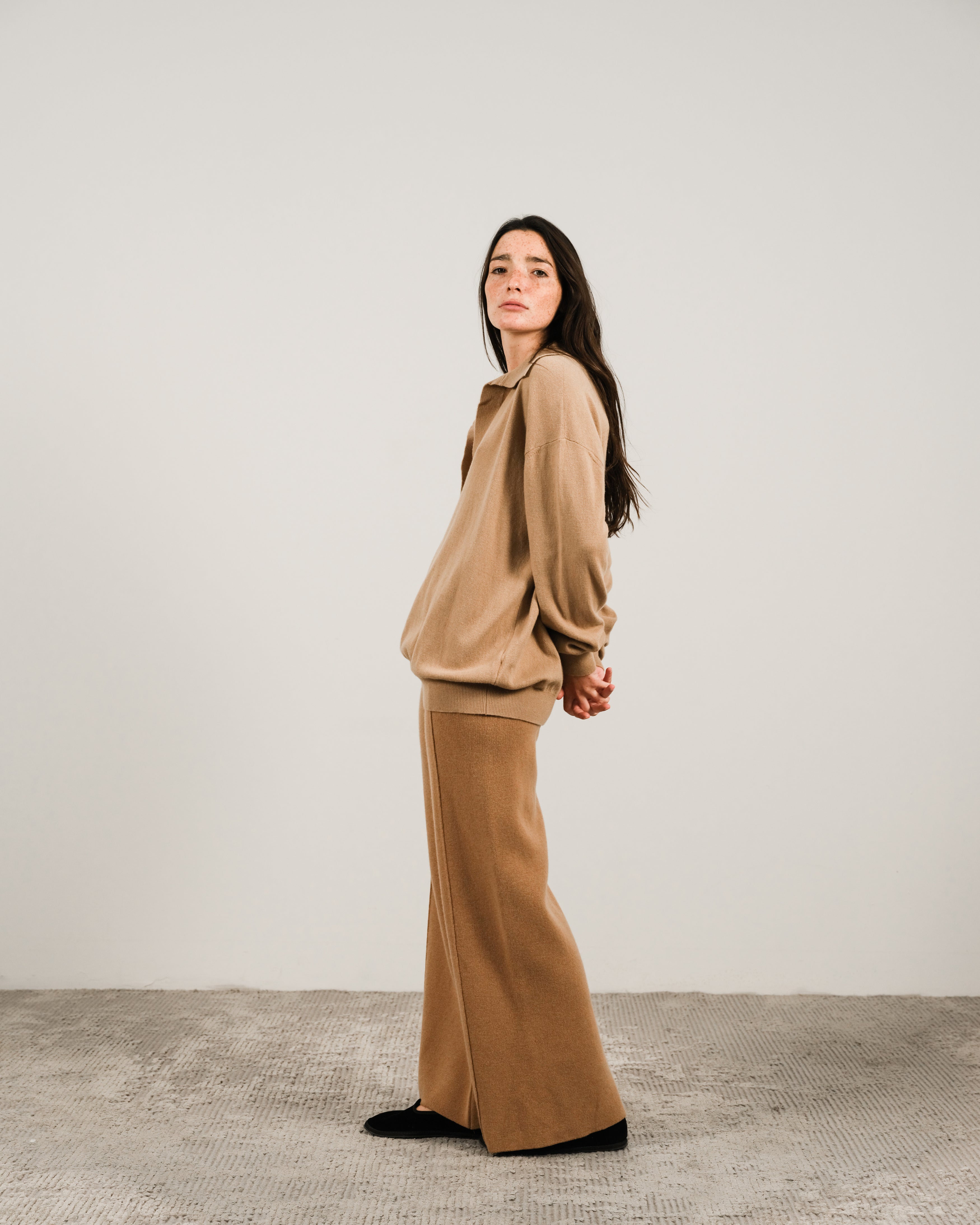 Polo in misto cashmere