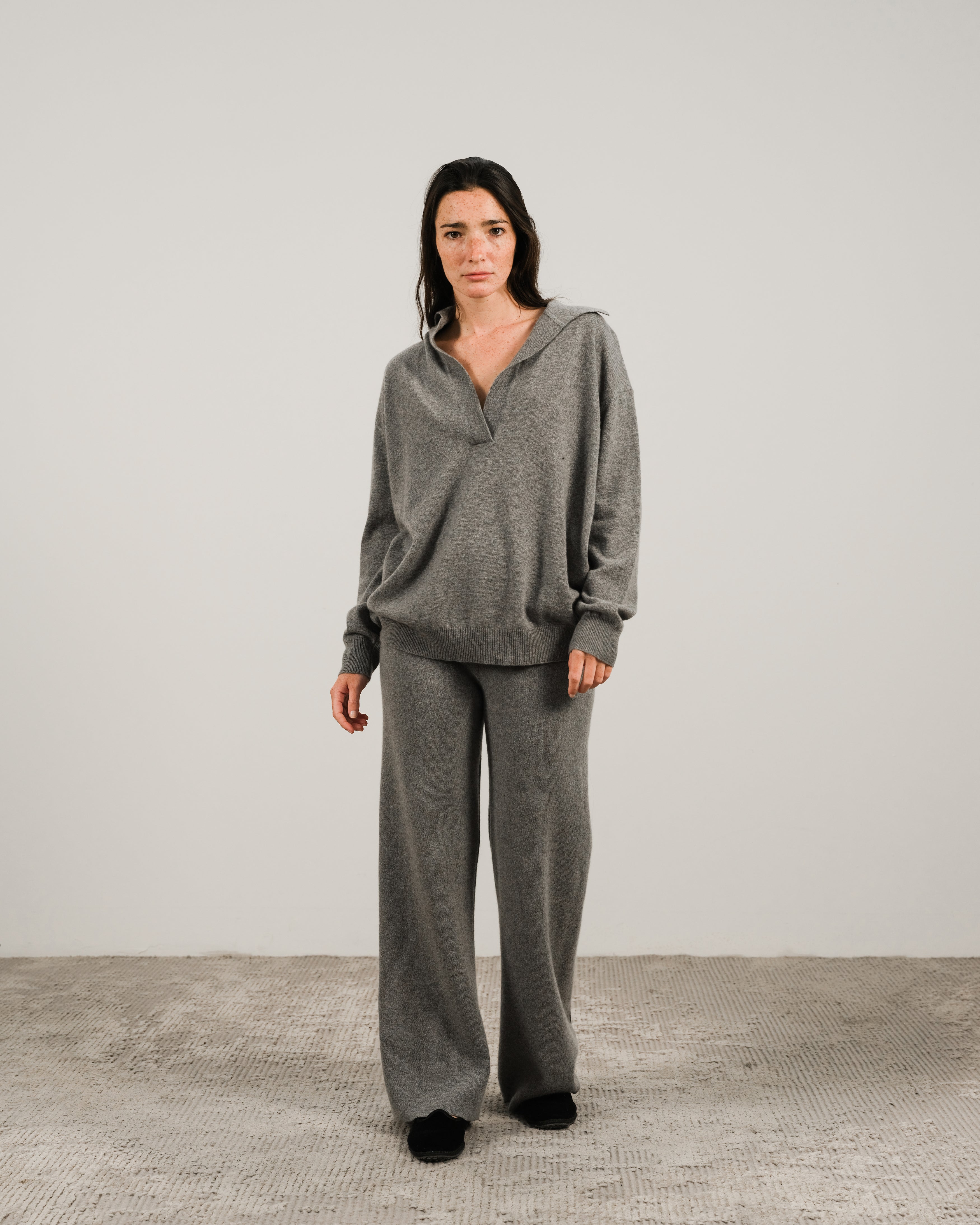 Polo in misto cashmere