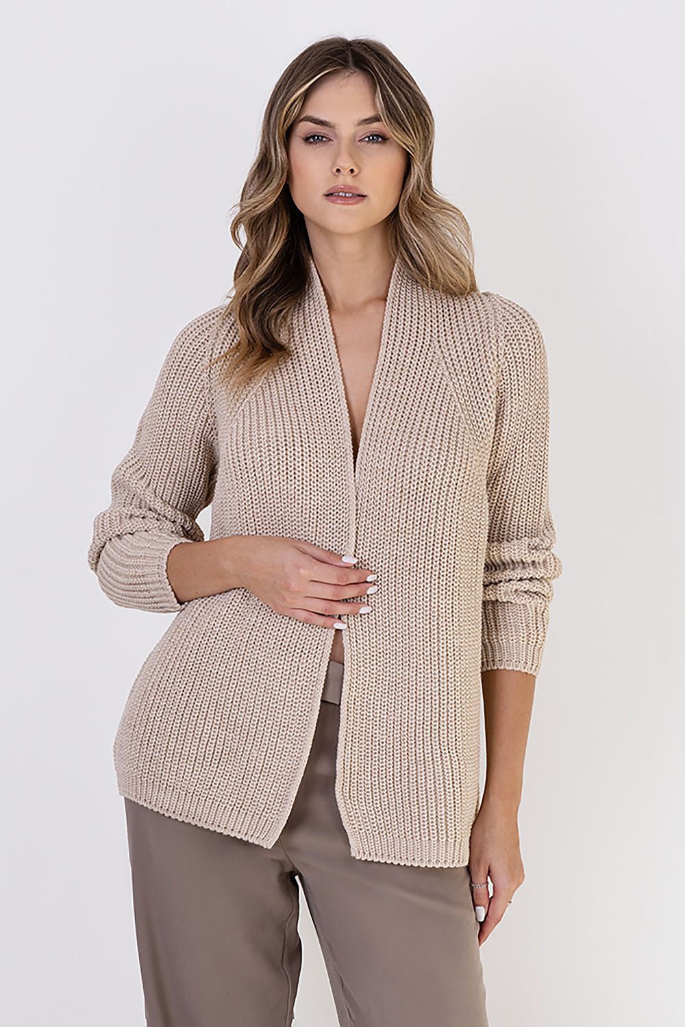 Cardigan a collo alto - Nibe Clothing