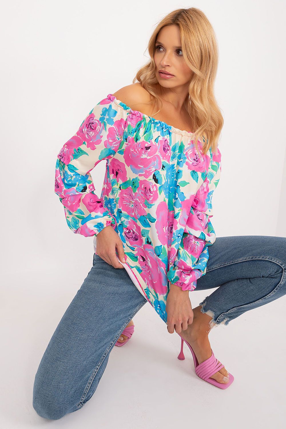 Camicetta con motivo floreale - Nibe Clothing