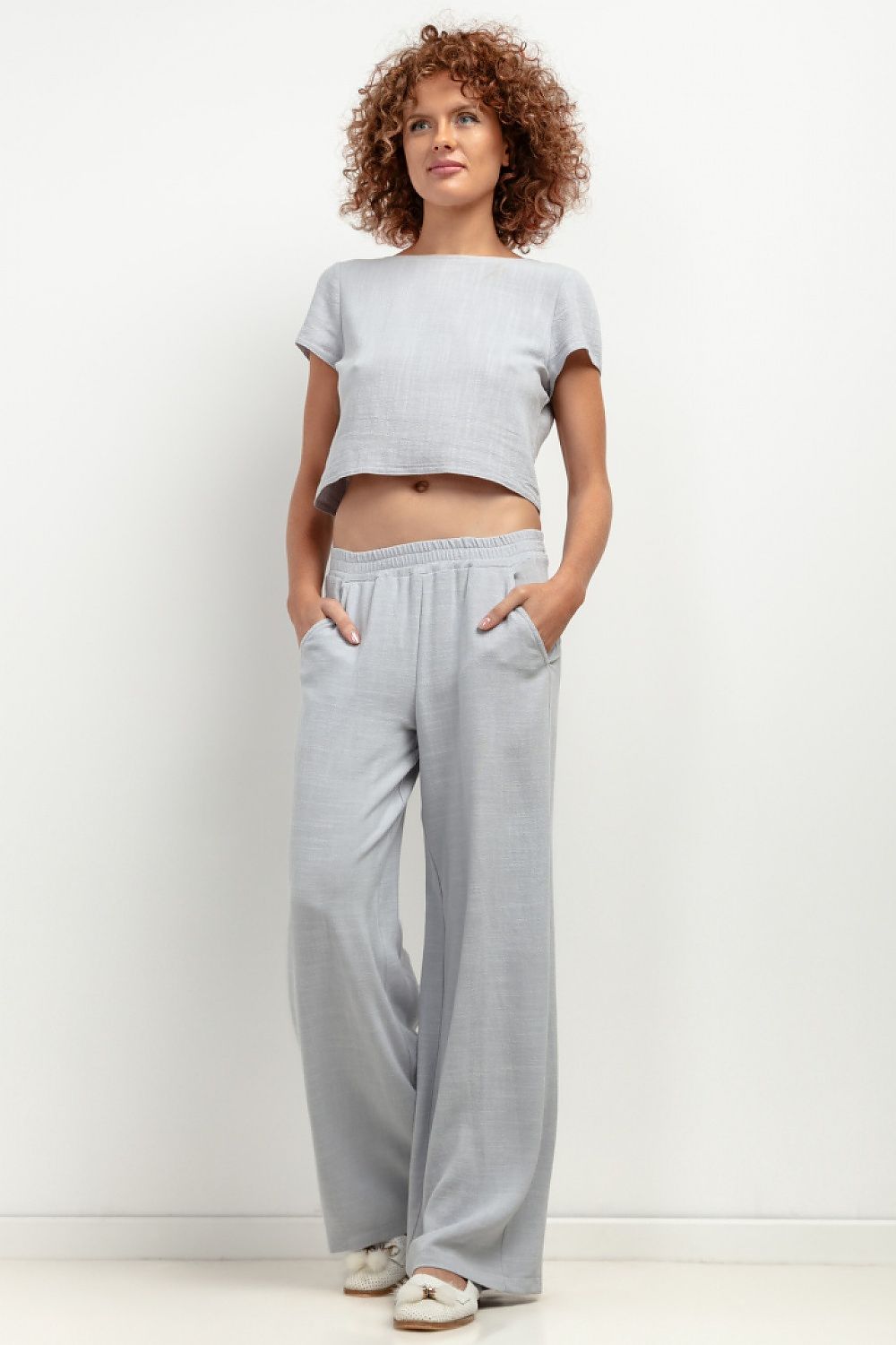 Pantaloni gamba larga - Nibe Clothing
