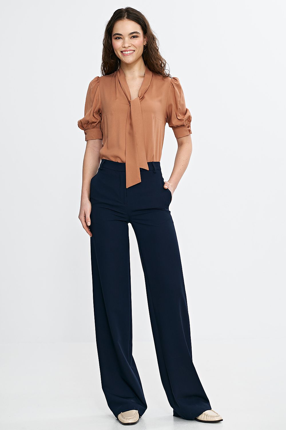 Pantaloni gamba larga - Nibe Clothing