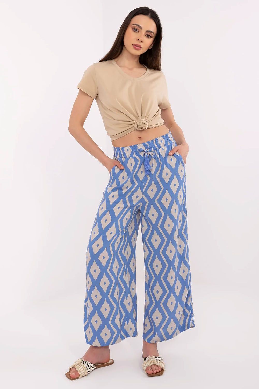 Pantaloni gamba larga - Nibe Clothing