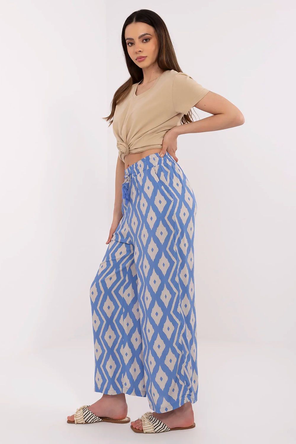 Pantaloni gamba larga - Nibe Clothing