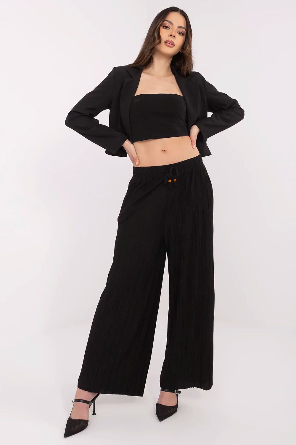 Pantaloni gamba larga - Nibe Clothing