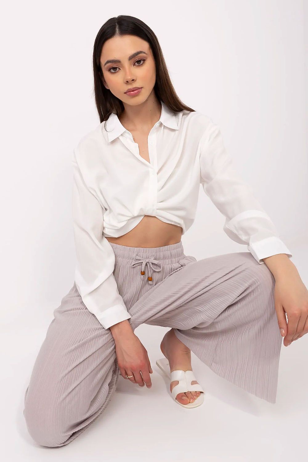 Pantaloni gamba larga - Nibe Clothing
