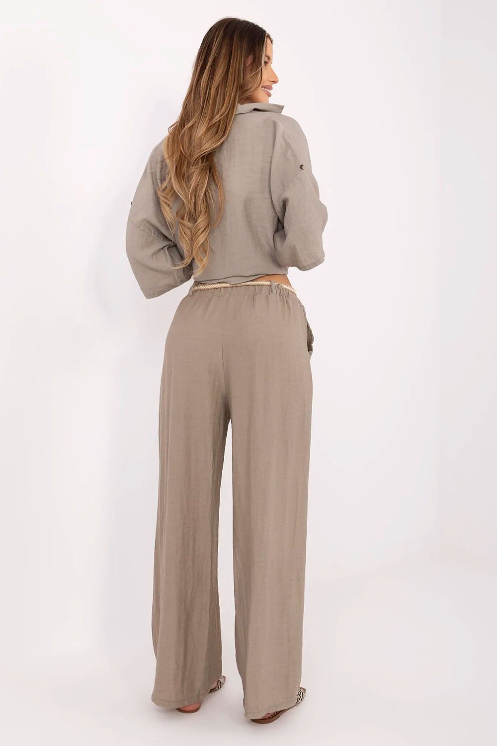 Pantaloni gamba larga - Nibe Clothing