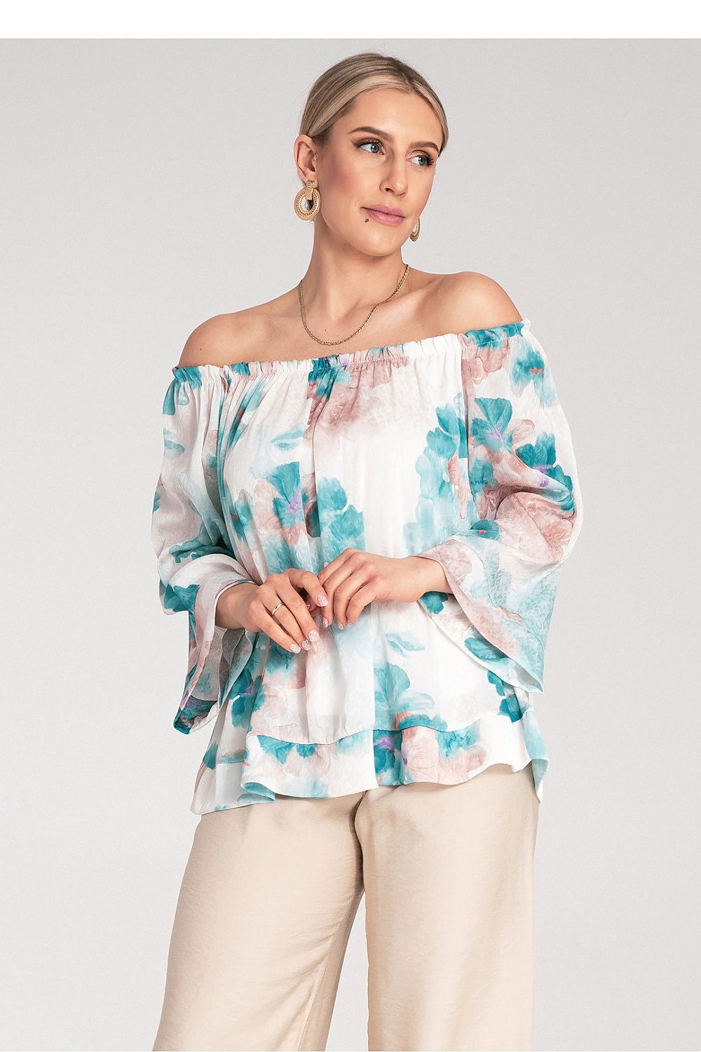 Camicetta con scollo largo - Nibe Clothing