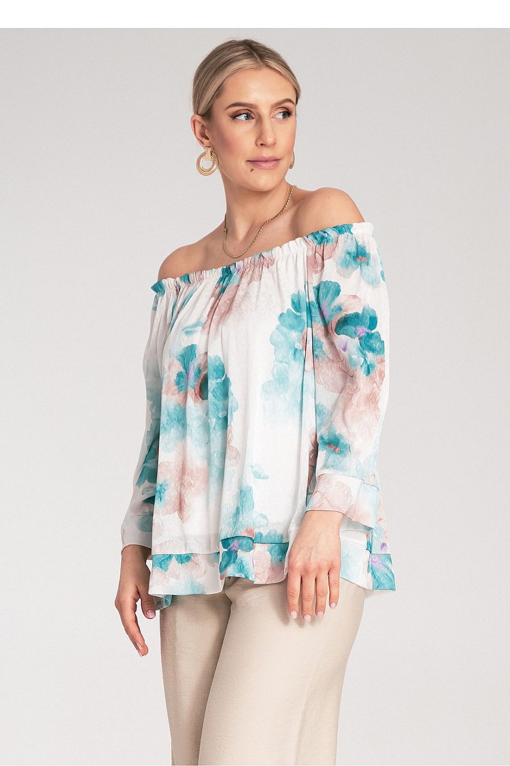 Camicetta con scollo largo - Nibe Clothing