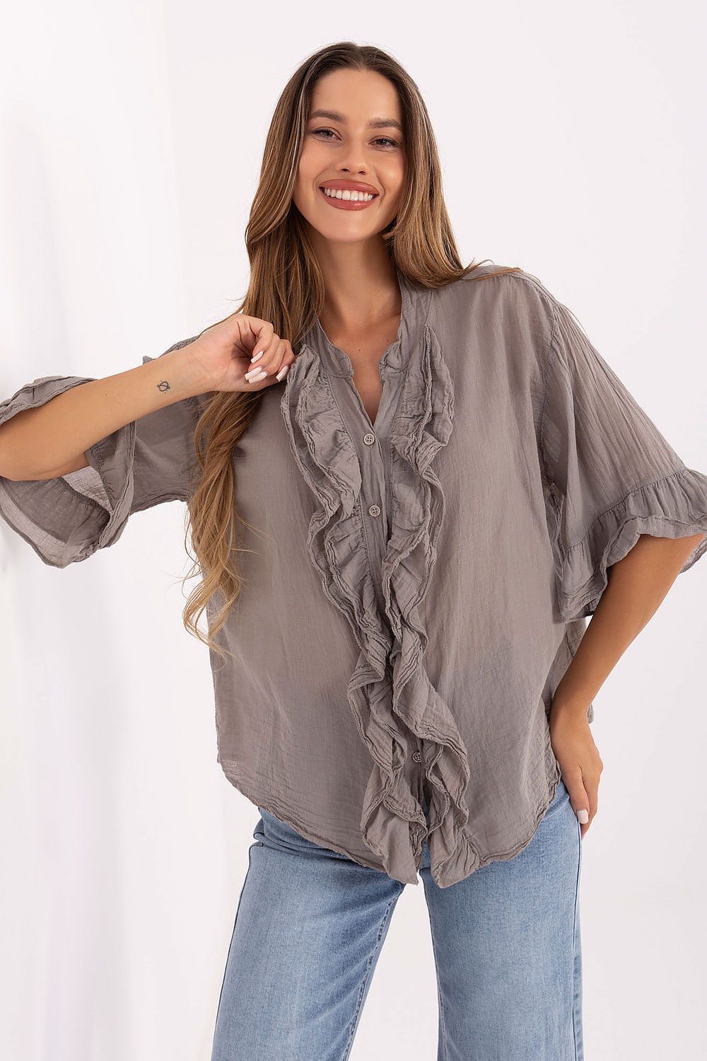 Camicia con volant - Nibe Clothing