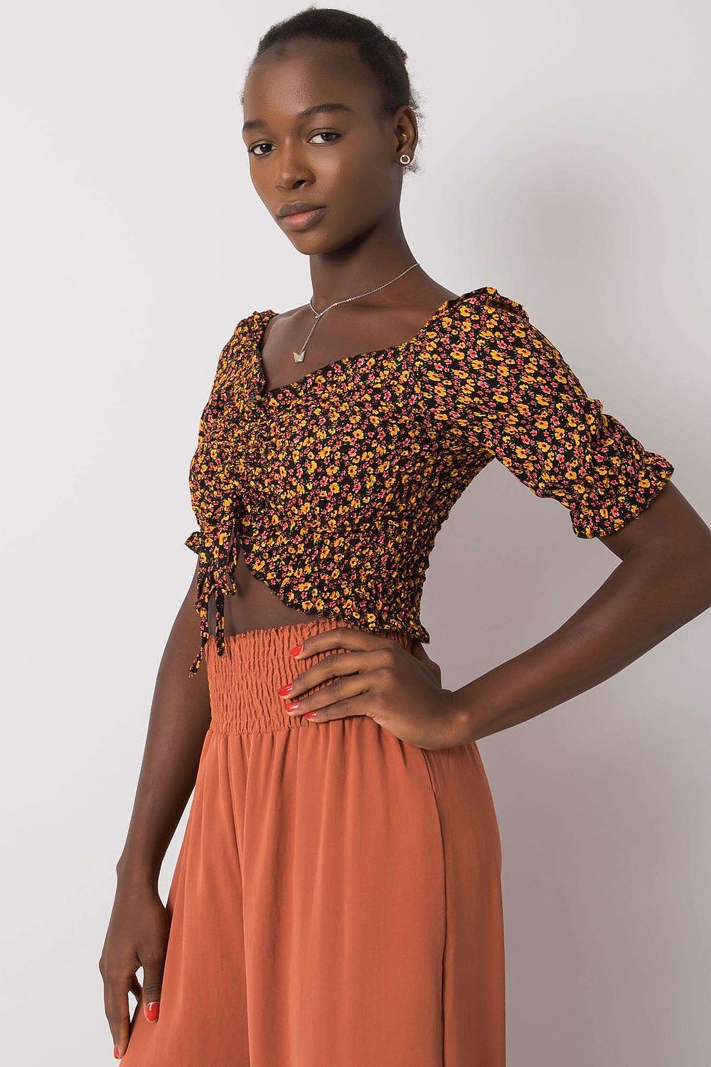Camicetta con motivo floreale - Nibe Clothing