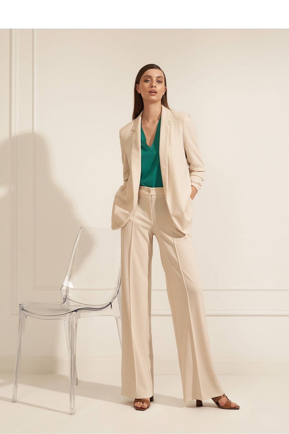 Pantaloni gamba larga - Nibe Clothing