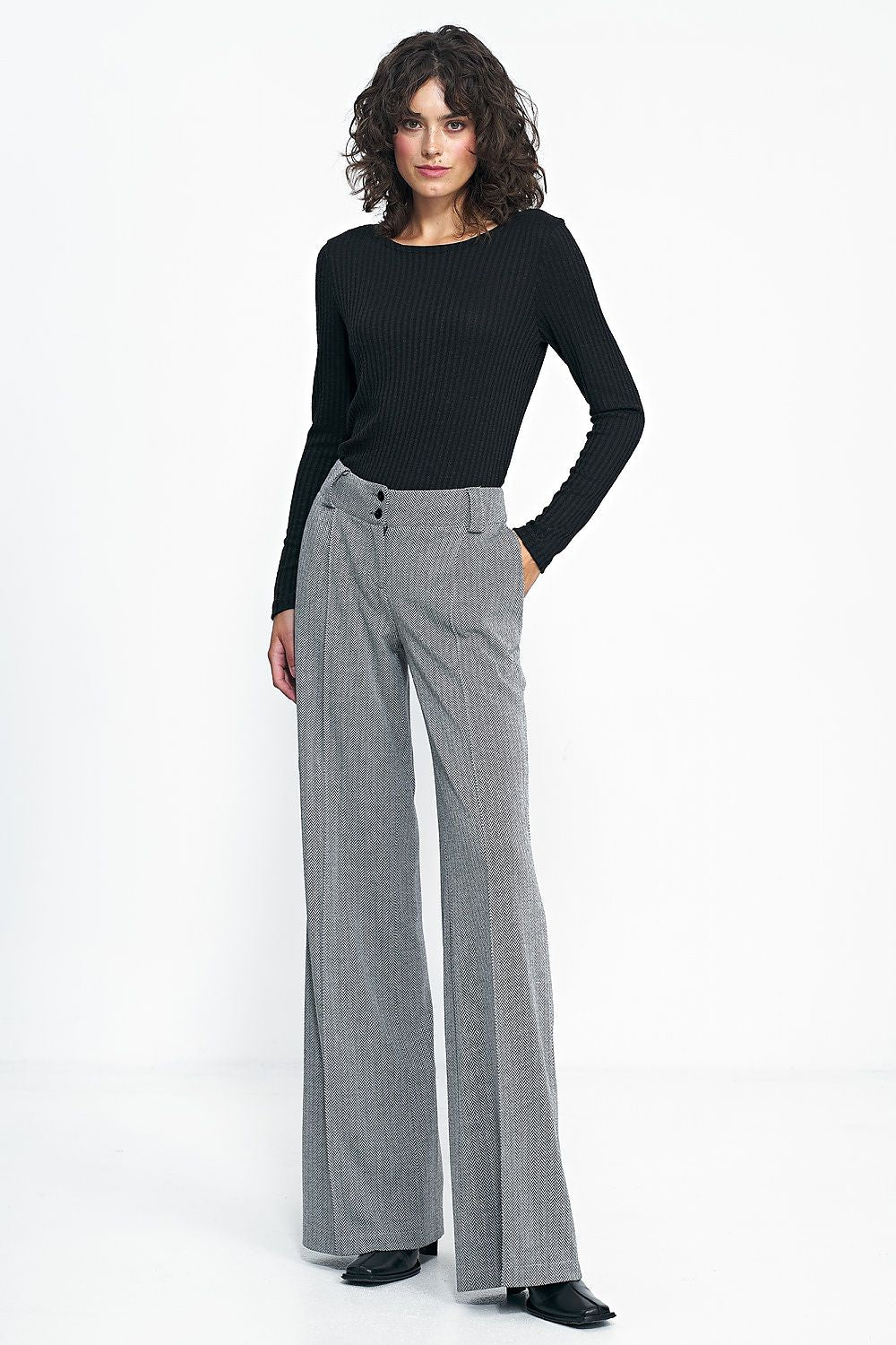Pantaloni gamba larga - Nibe Clothing