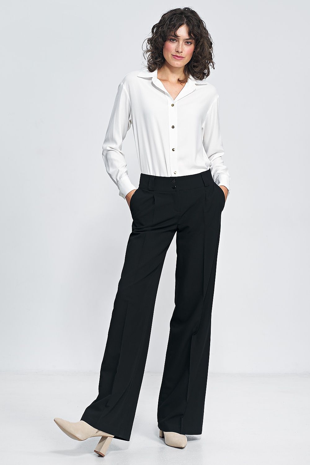 Pantaloni gamba larga - Nibe Clothing
