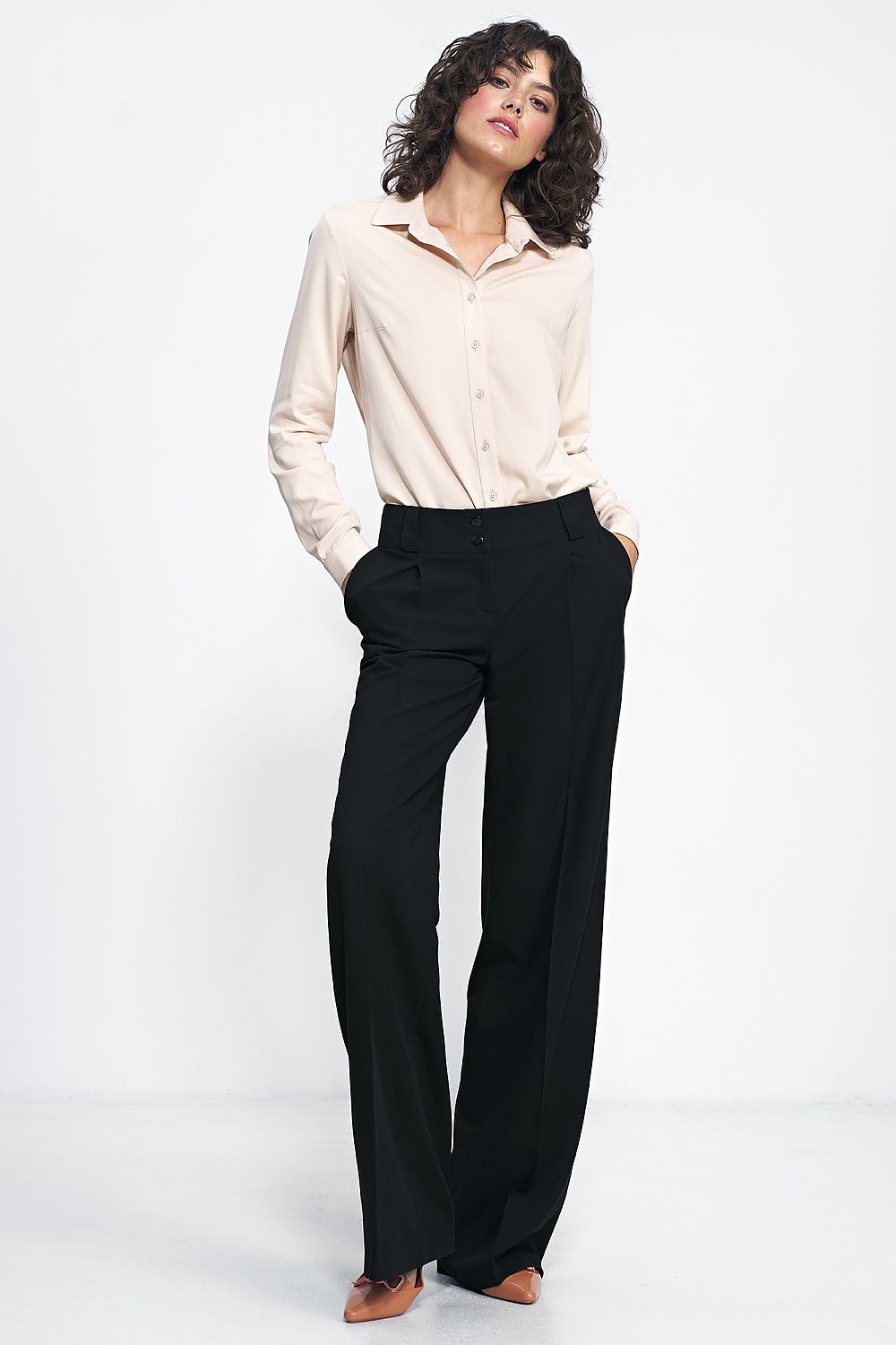 Pantaloni gamba larga - Nibe Clothing