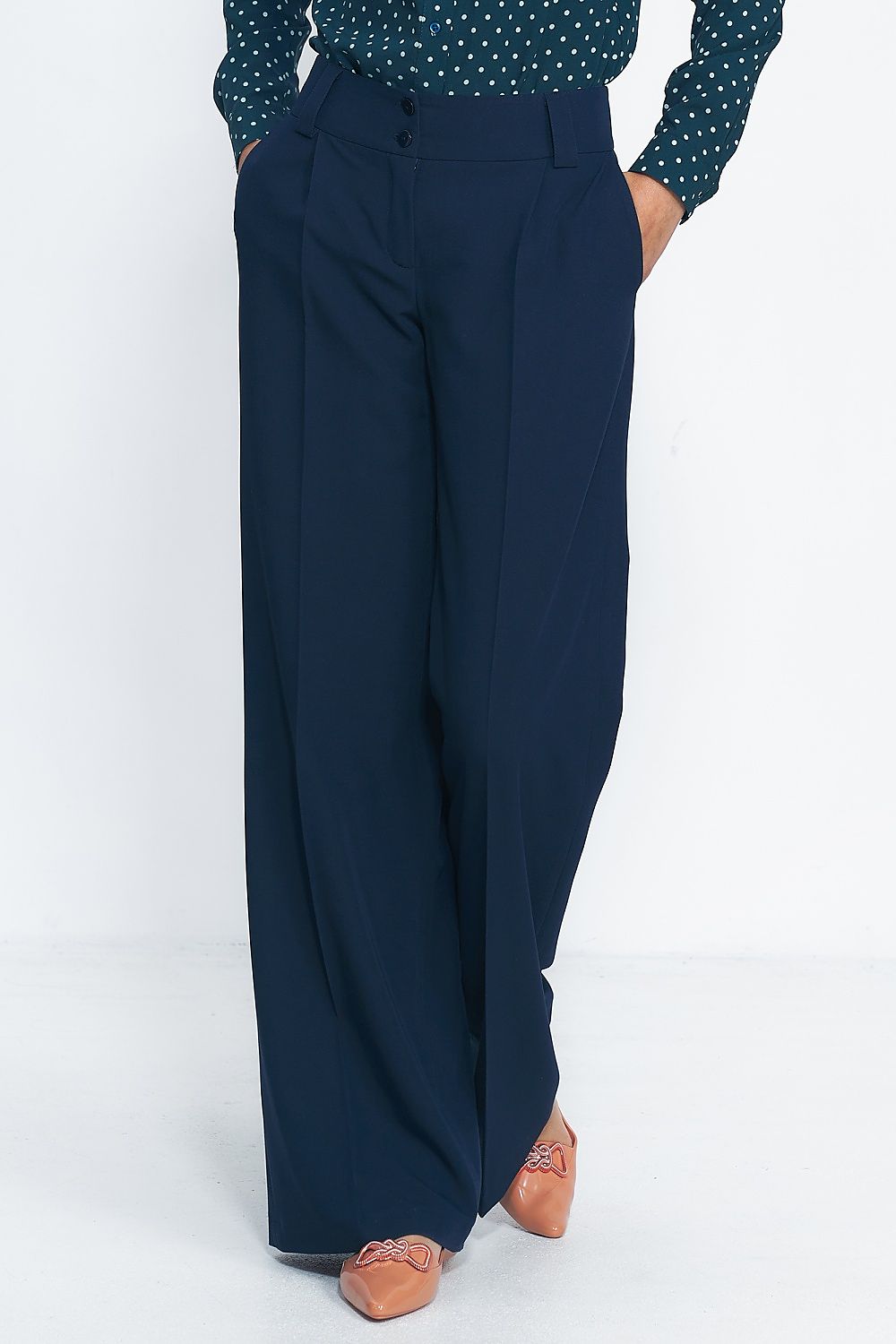 Pantaloni gamba larga - Nibe Clothing