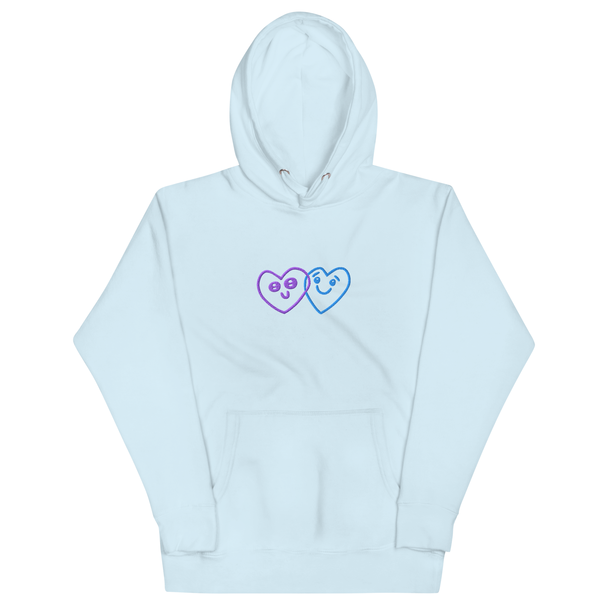 Felpa con cappuccio 2 Hearts - Nibe Clothing