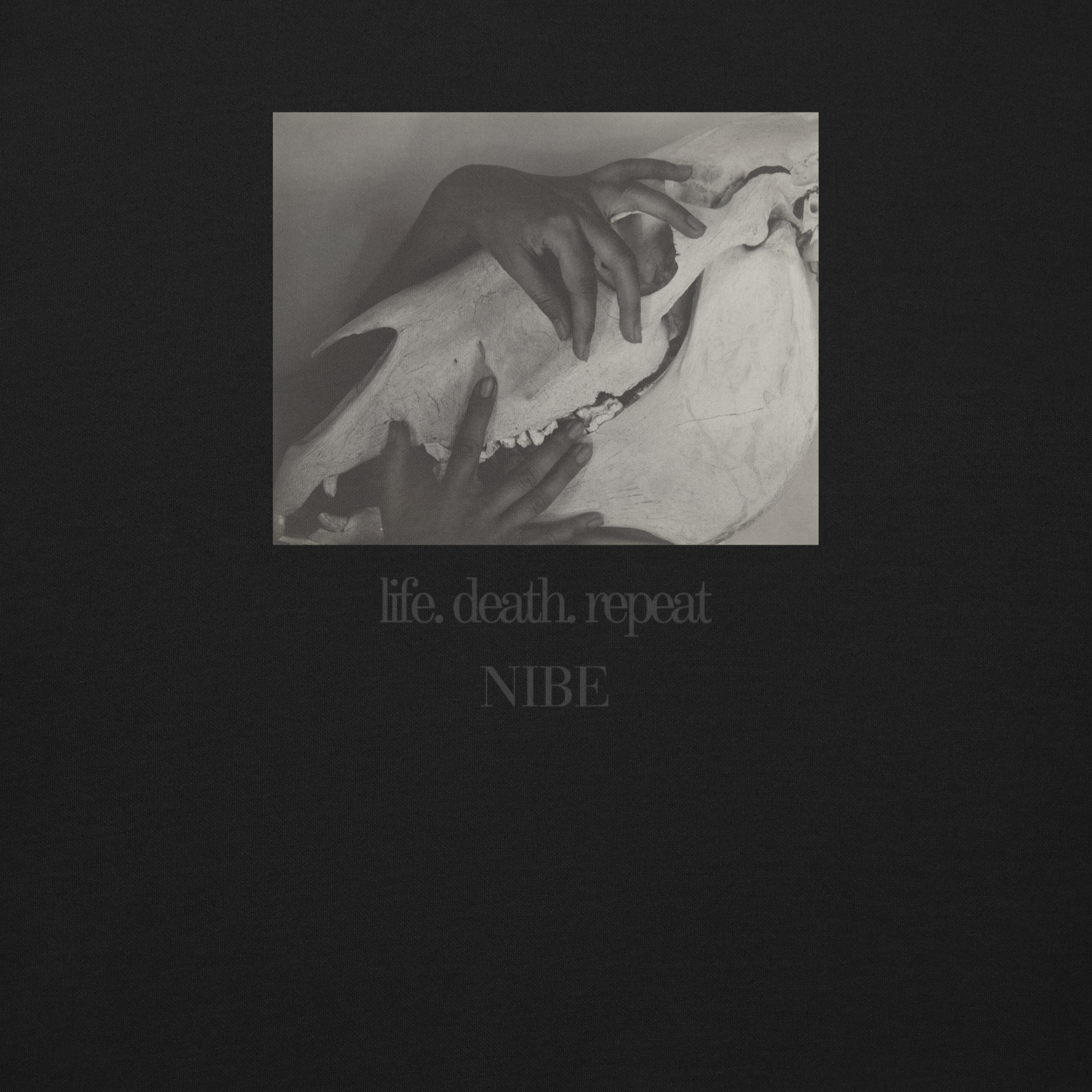 Felpa girocollo Life Death Repeat
