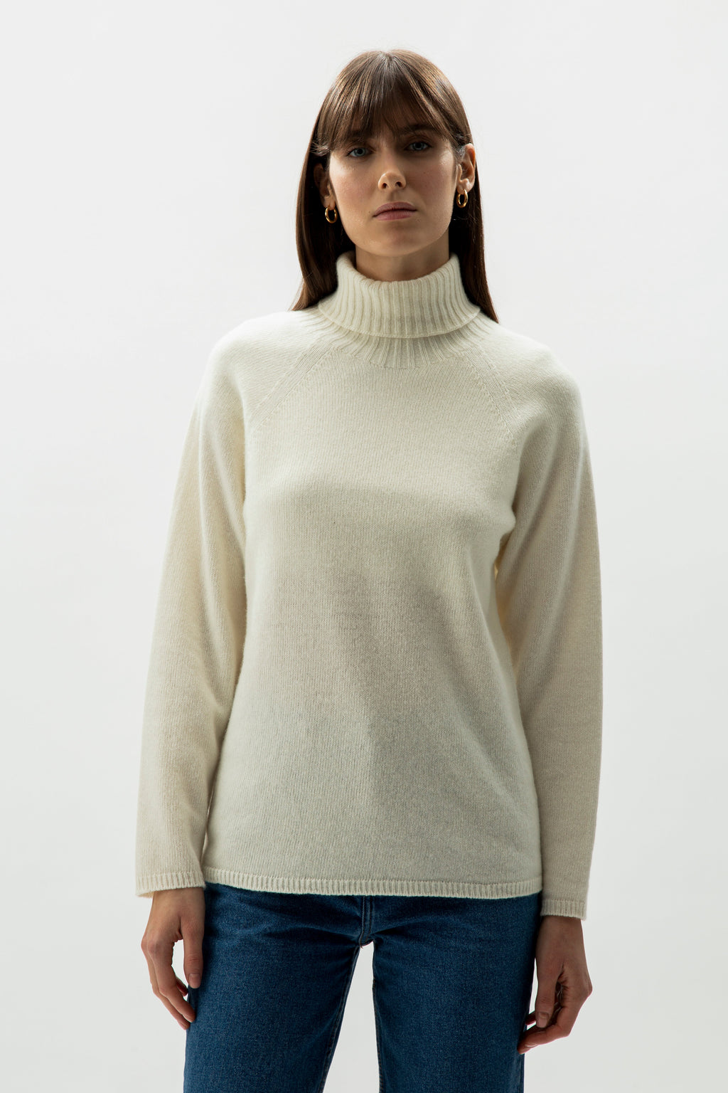 Cashmere blend turtleneck (3D-Knit)