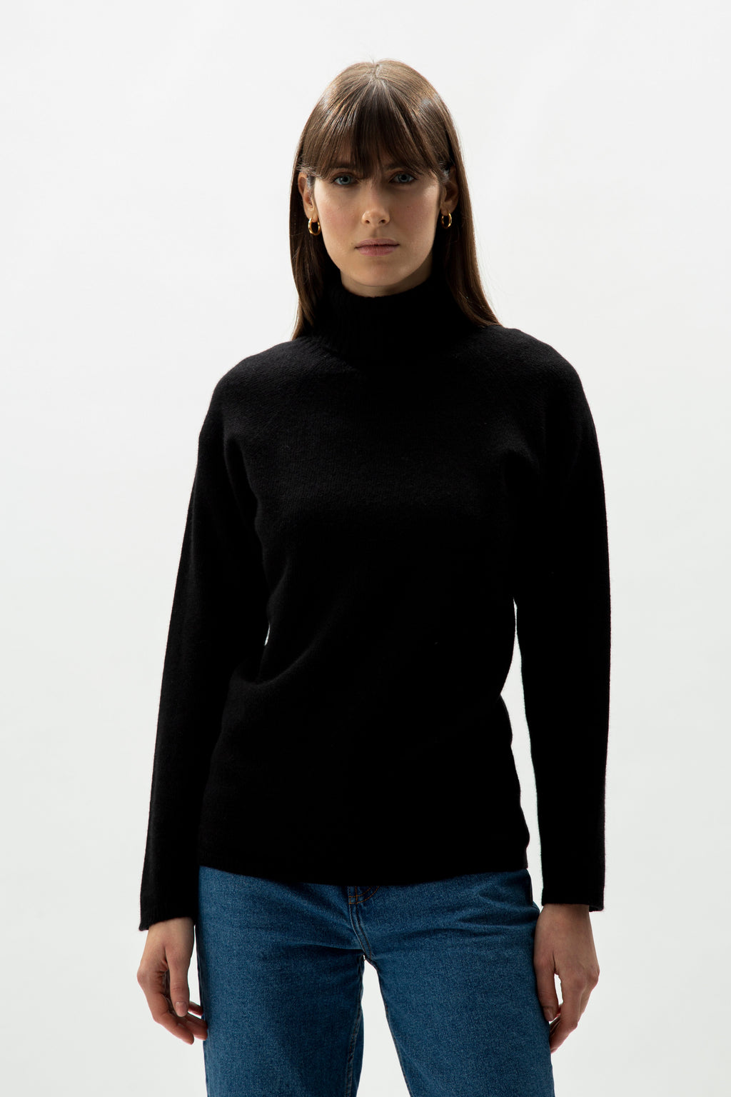 Cashmere blend turtleneck (3D-Knit)