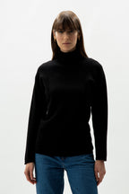 Cashmere blend turtleneck (3D-Knit)