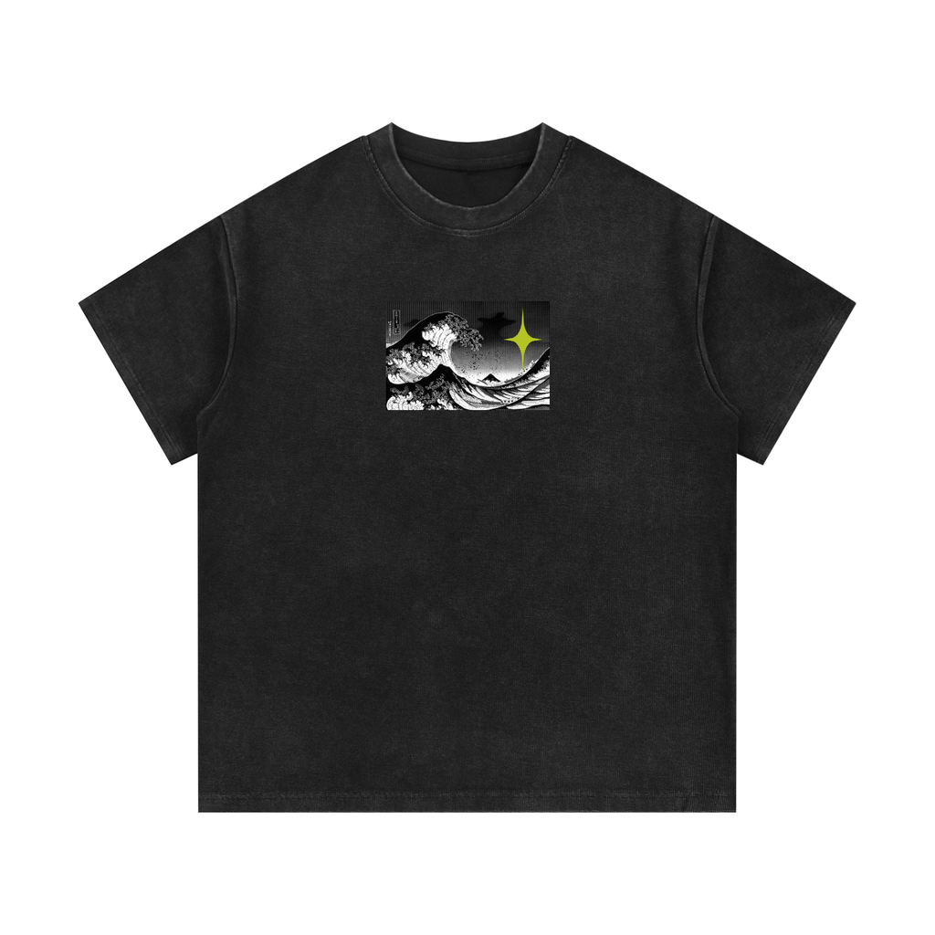 Mineral Wash Waffle Knit T-Shirt