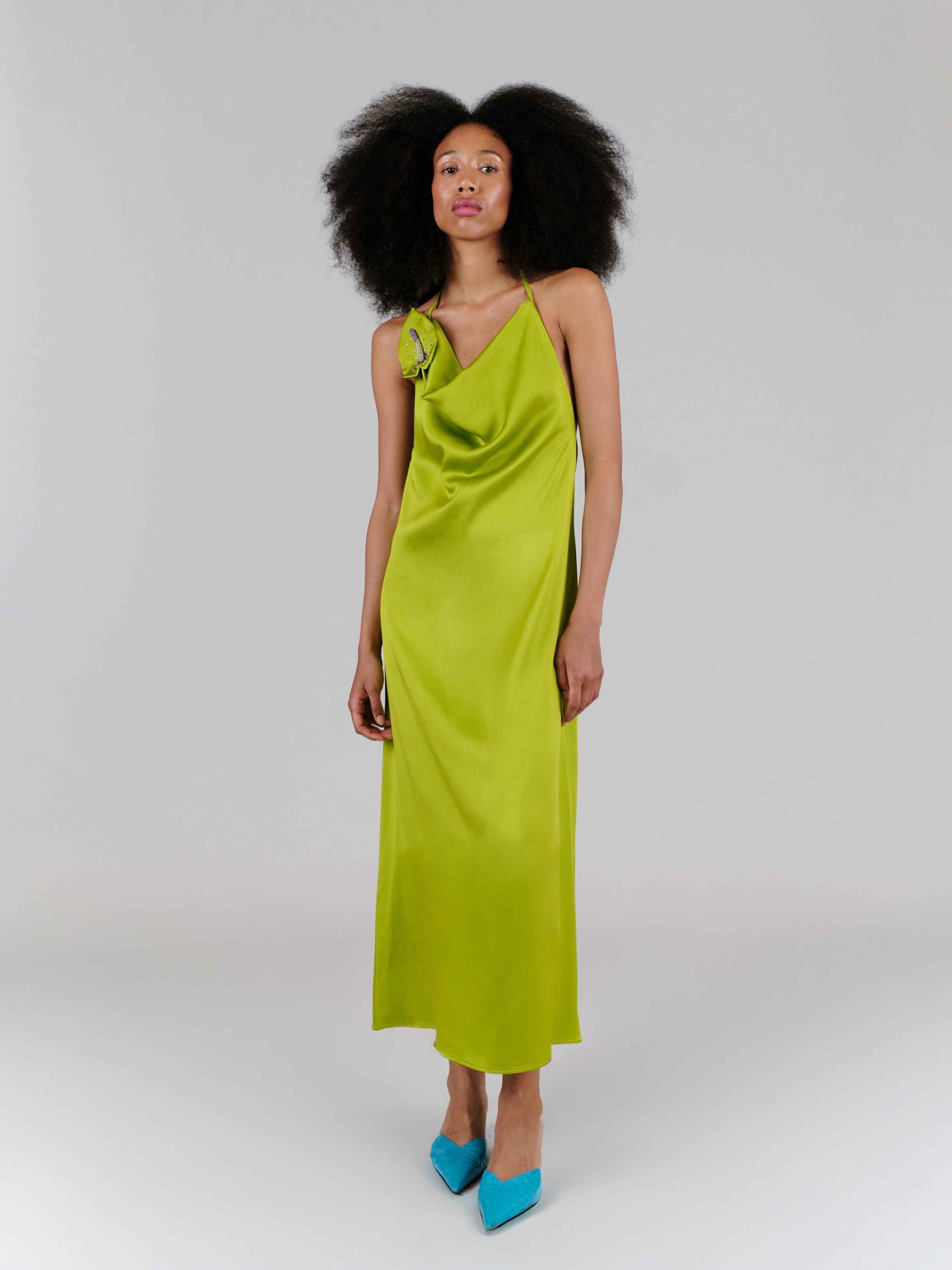 Rachel Dress Salted Green