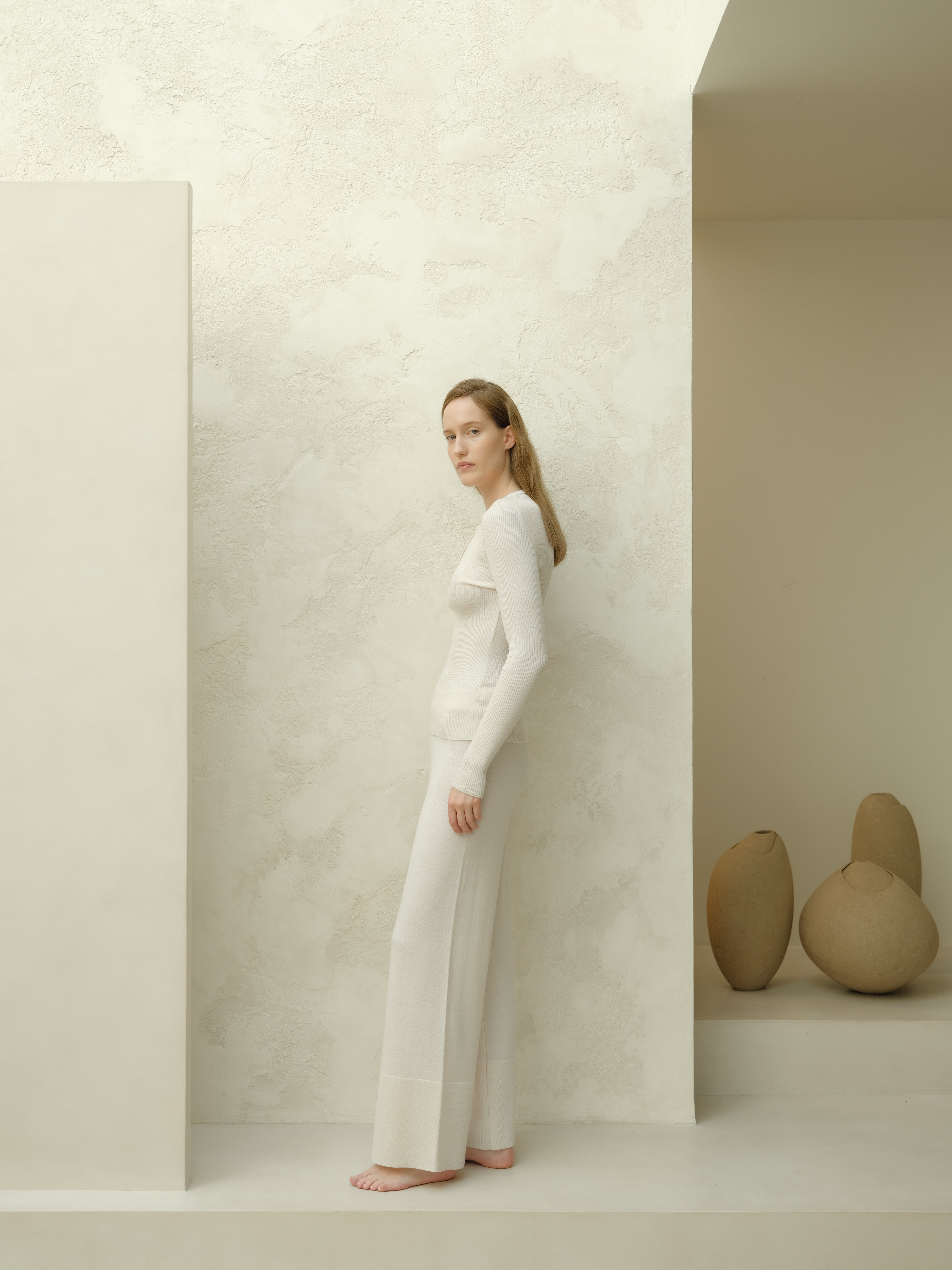 Extra Fine Merino Ribbed Fine Hanley Sweater