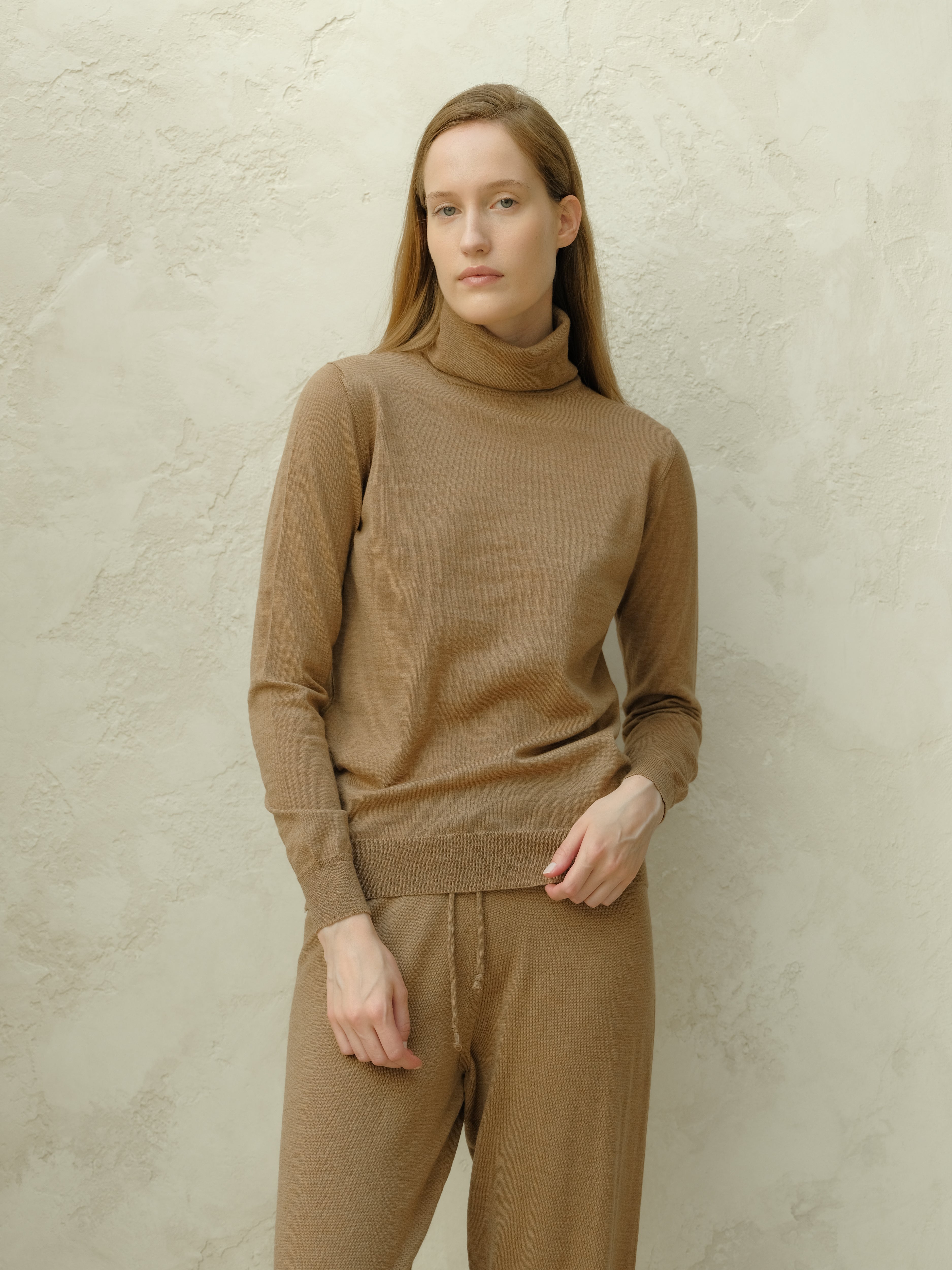 Extra Fine Merino Wool Turtleneck Sweater