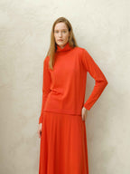 Extra Fine Merino Wool Turtleneck with Straight Sleeve