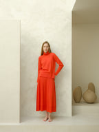 Dolcevita in extrafine lana merino con manica dritta
