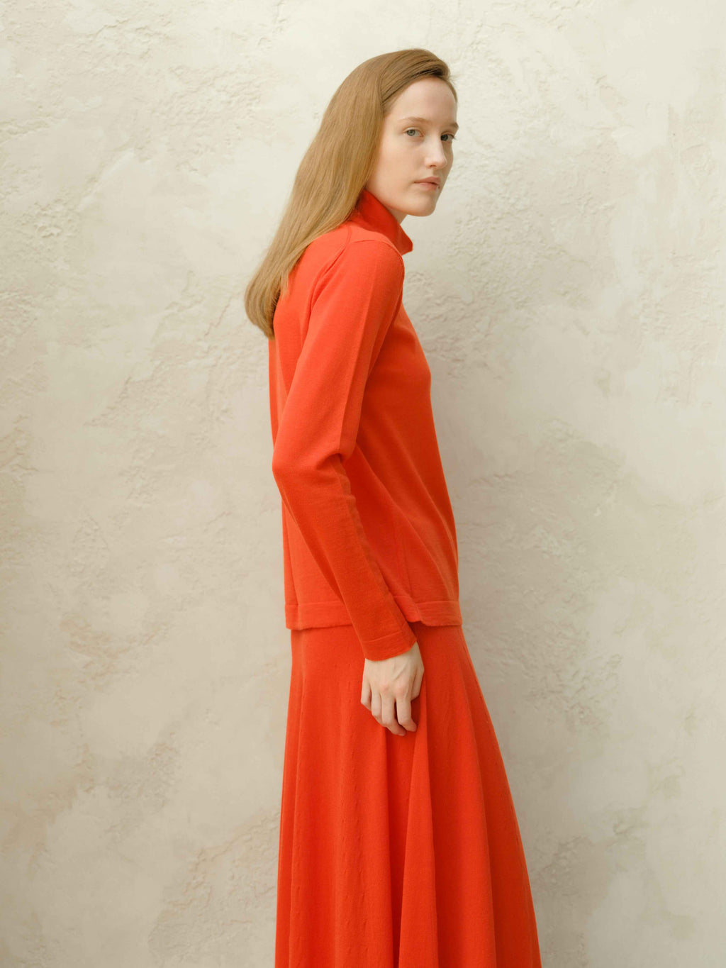 Extra Fine Merino Wool Turtleneck with Straight Sleeve