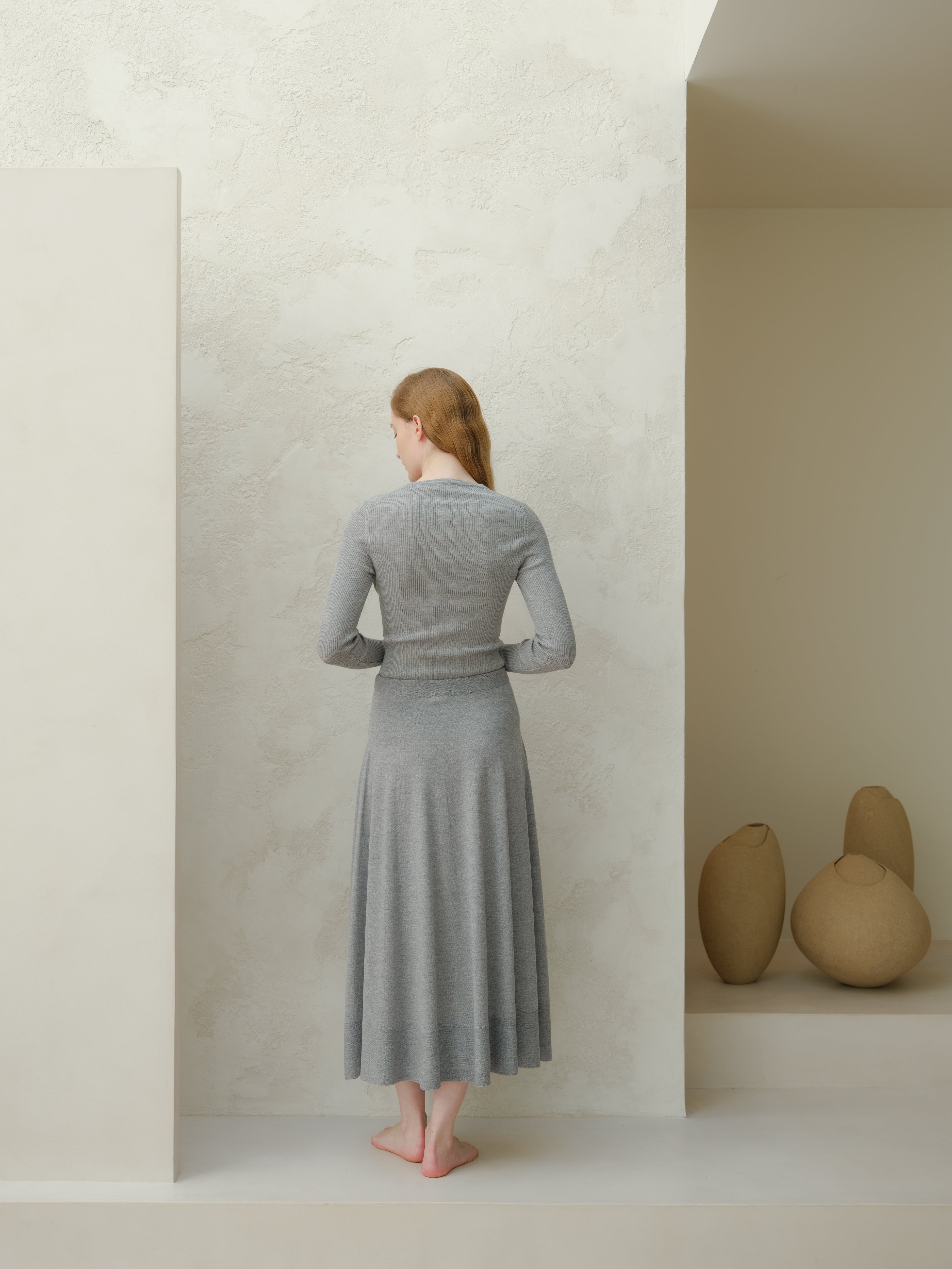 Extra Fine Merino Ribbed Fine Hanley Sweater