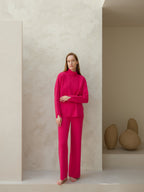 Maglione dolcevita maxi in misto cashmere