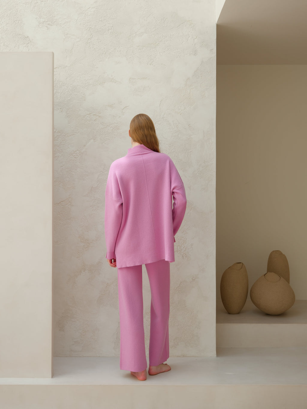 Maglione dolcevita maxi in misto cashmere