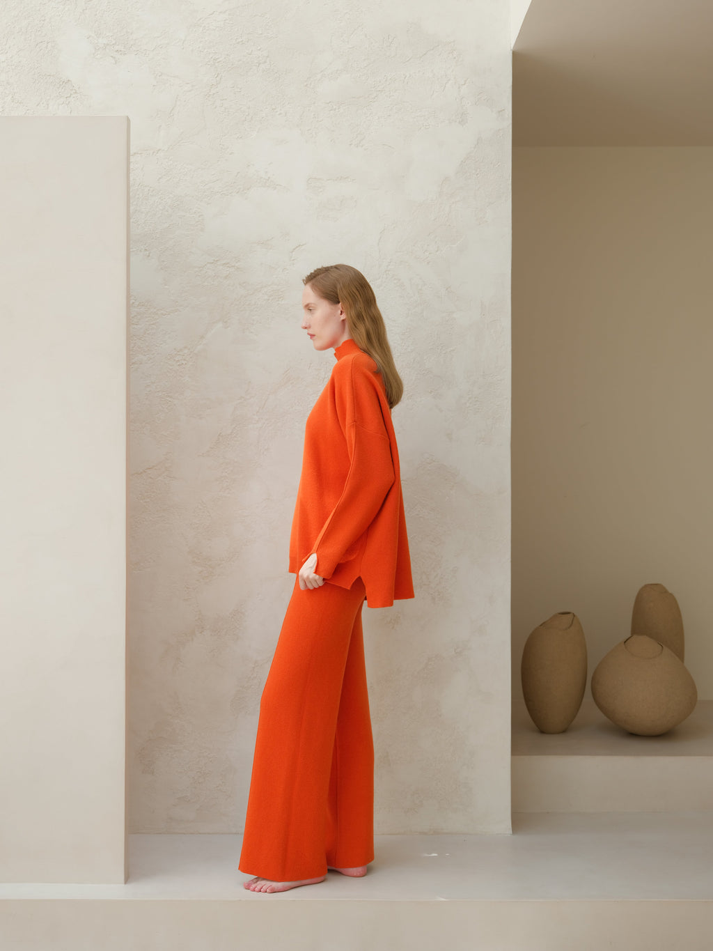 Maglione dolcevita maxi in misto cashmere