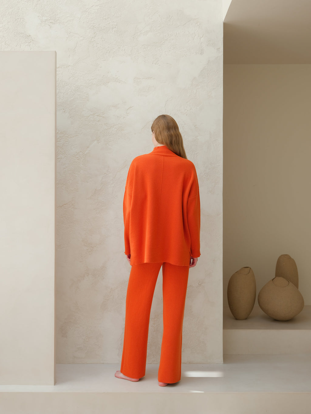 Maglione dolcevita maxi in misto cashmere